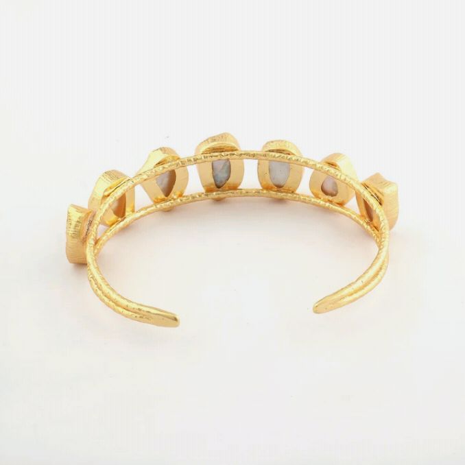 Sea Breeze Pearl Cuff Bracelet | 18KT Gold Plated