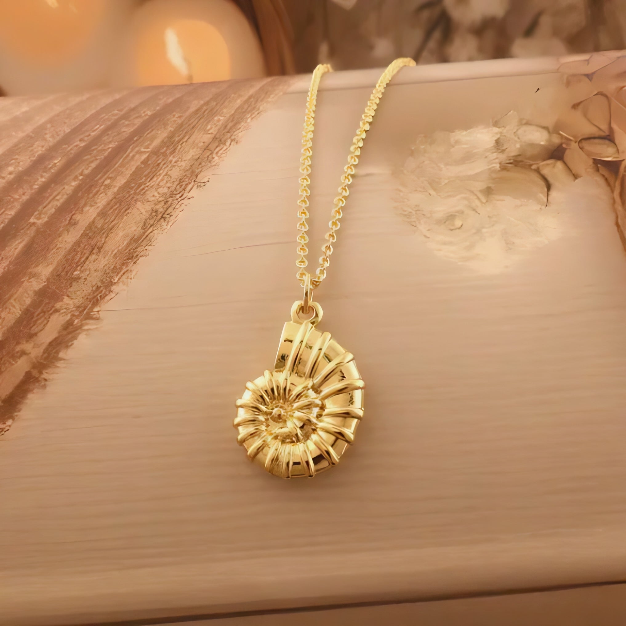 Conch Shell Spiral Pendant | Anti Tarnish