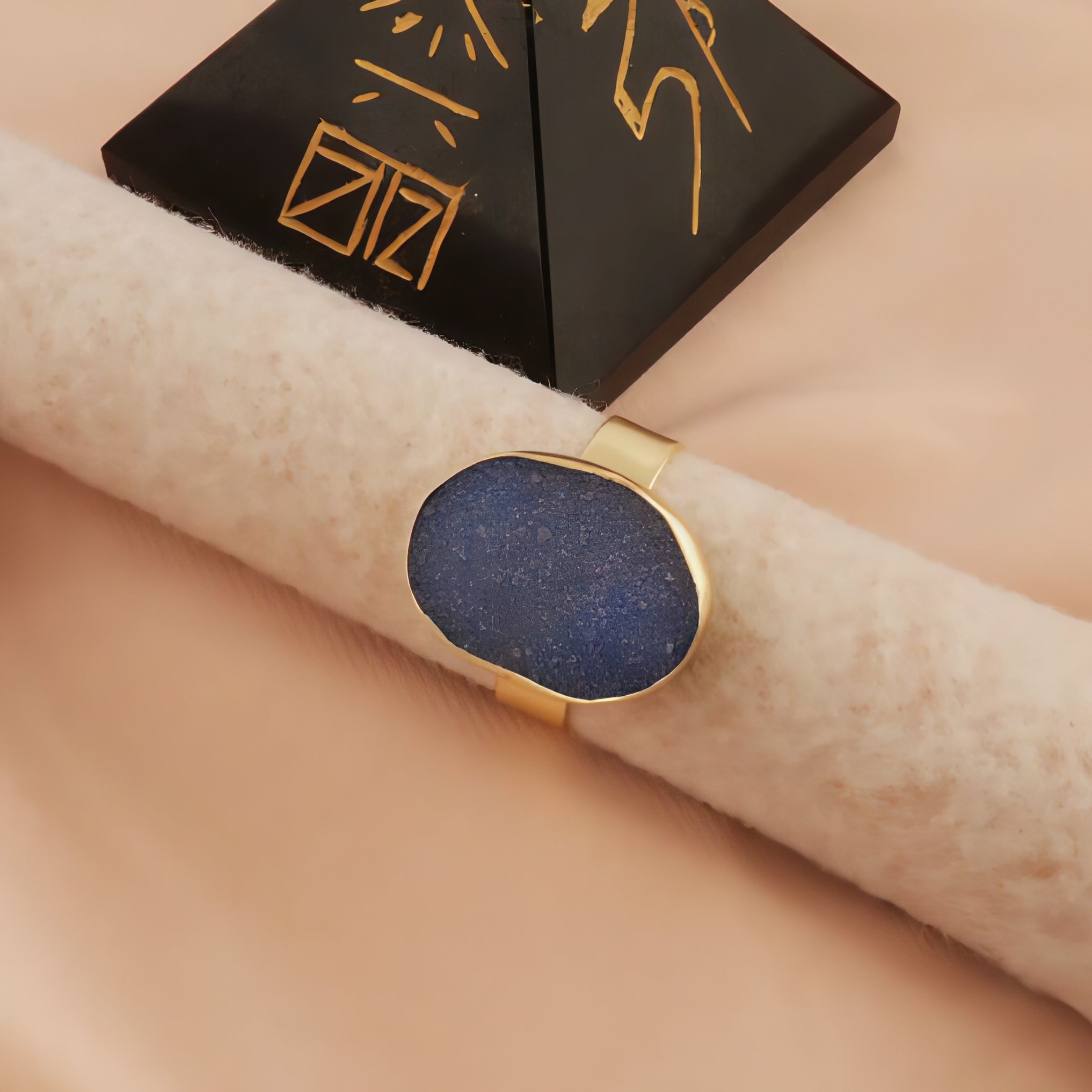 Druzy Luxe | Oval Shape Rings | 18 KT Gold Plated