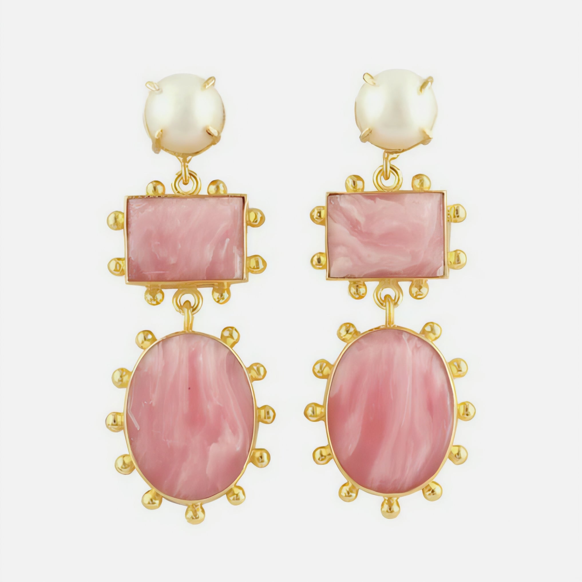 Gypsy Glam | Stud Dangle Earings | 18 KT Gold Plated