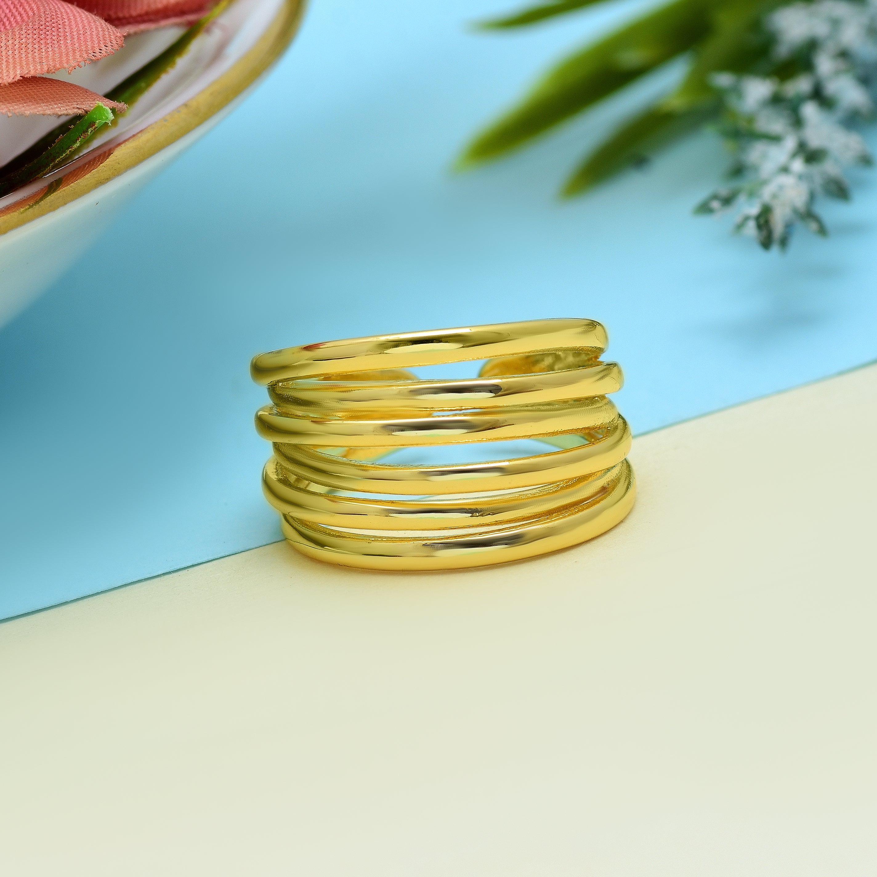 Lennon Multi Layered Ring | Anti Tarnish