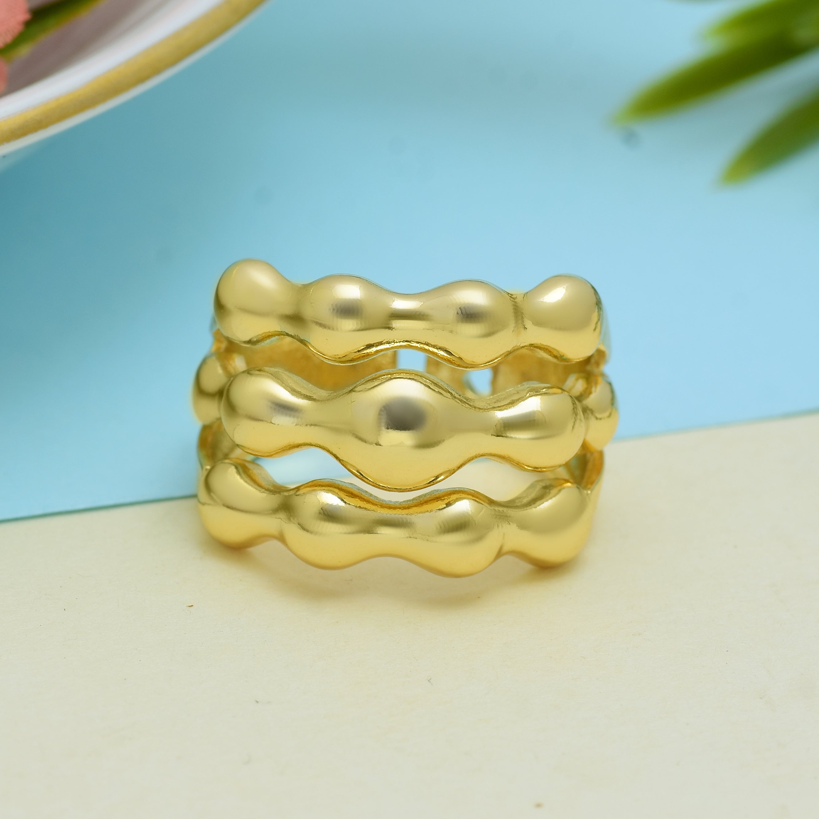 GoldRush Glam Ring | Anti Tarnish