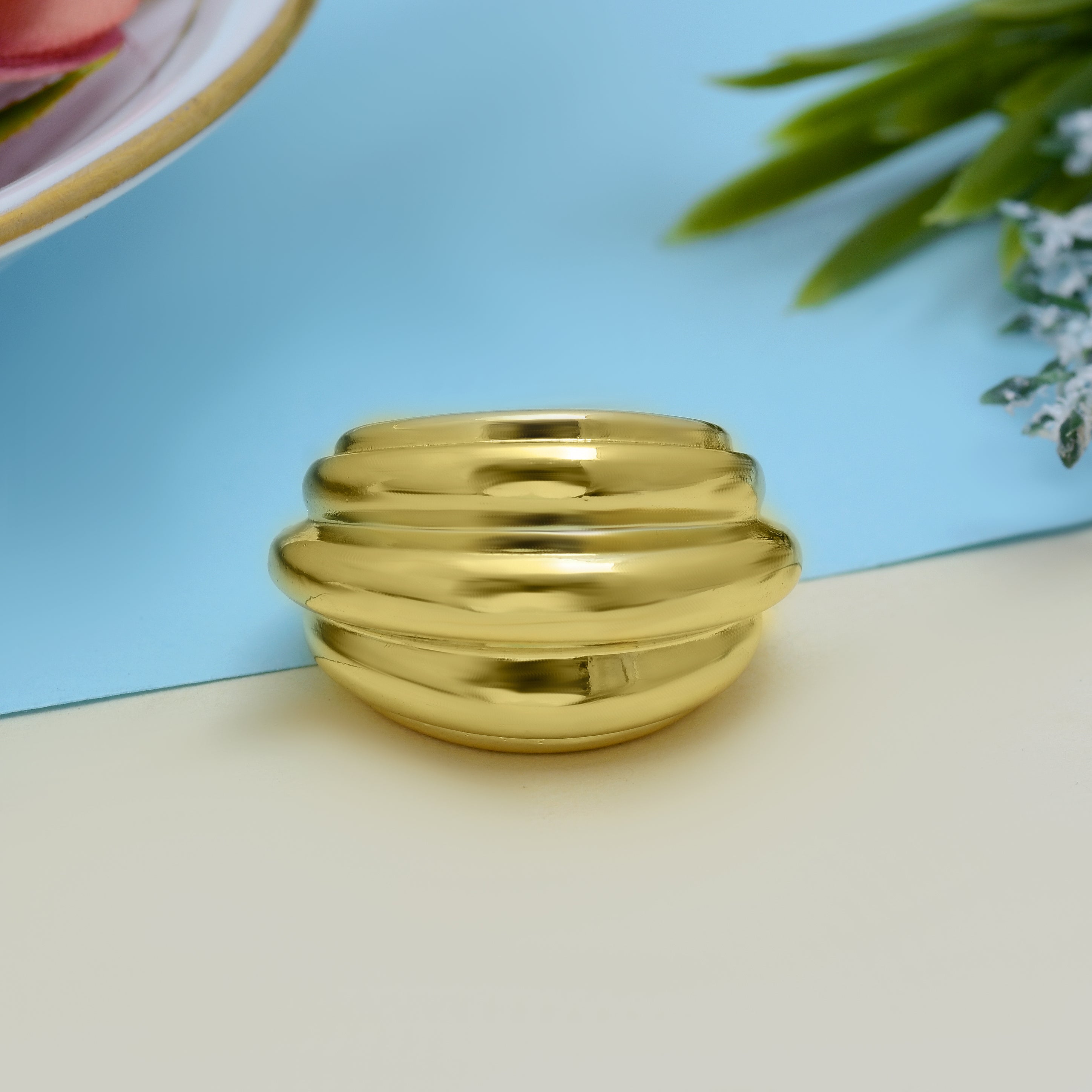 Threesome Dome Ring | Anti Tarnish