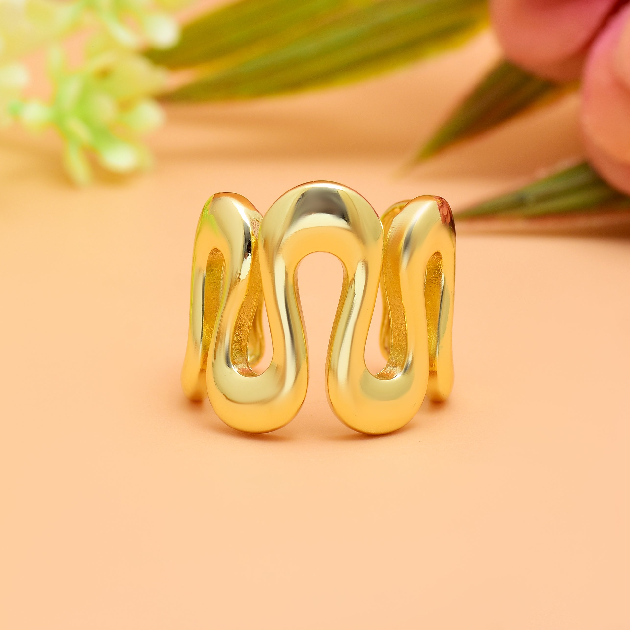 Sea Wave Ring | Anti Tarnish