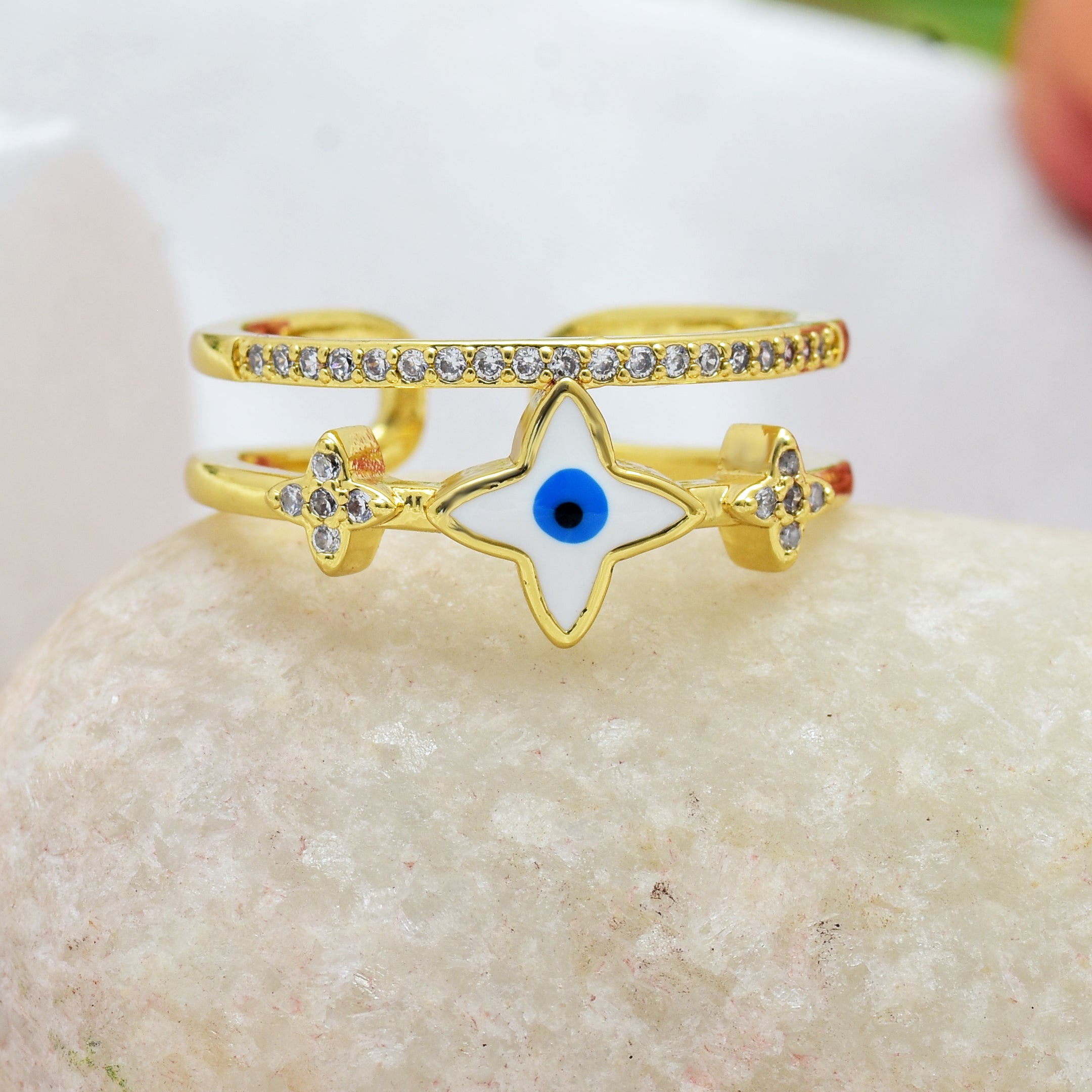 Evil Eye Ring | Anti Tarnish
