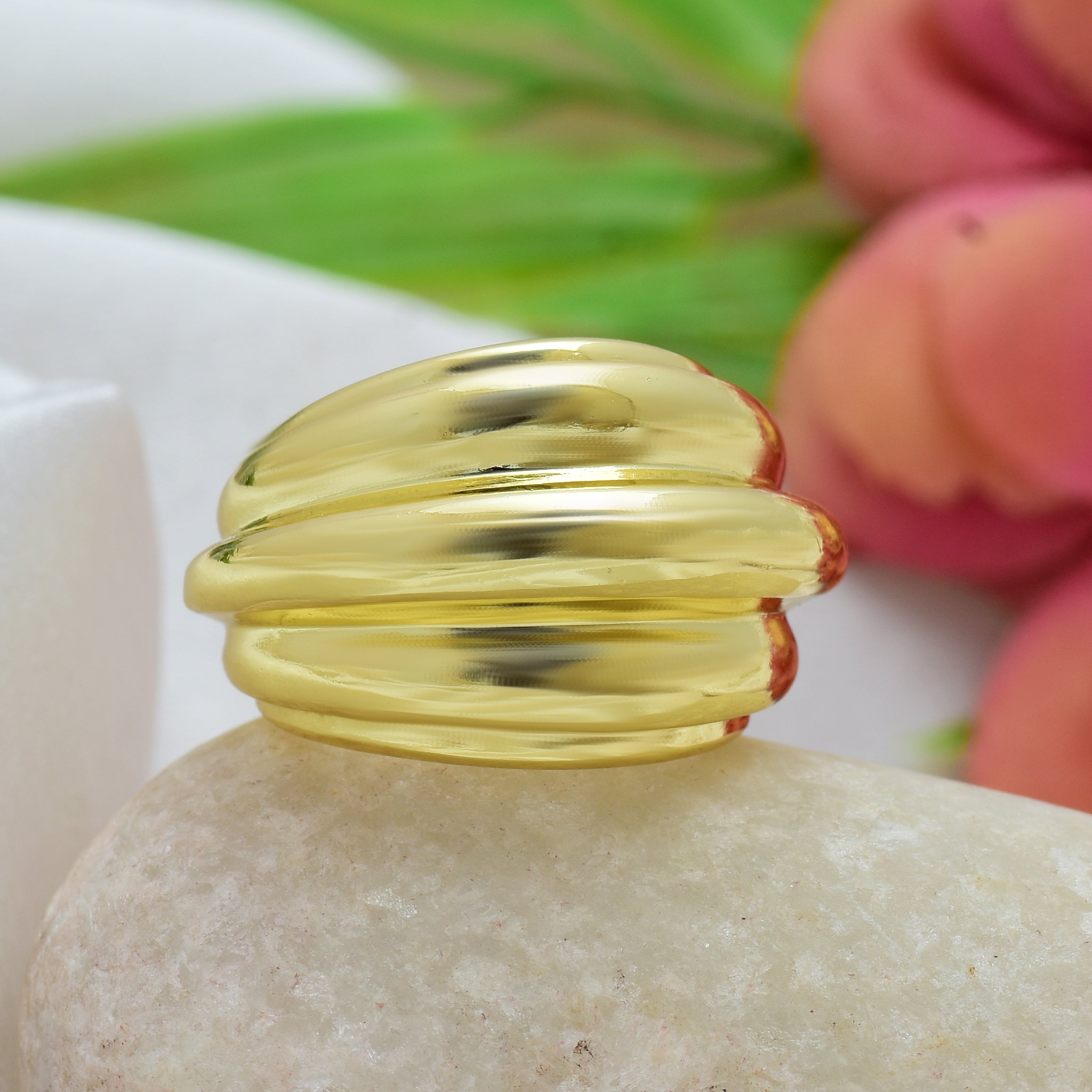 Threesome Dome Ring | Anti Tarnish