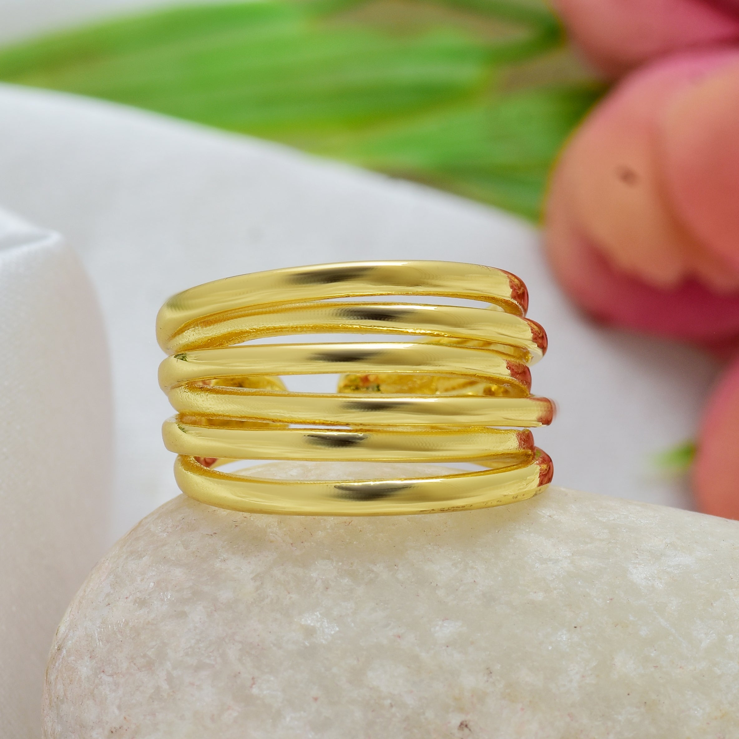 Lennon Multi Layered Ring | Anti Tarnish