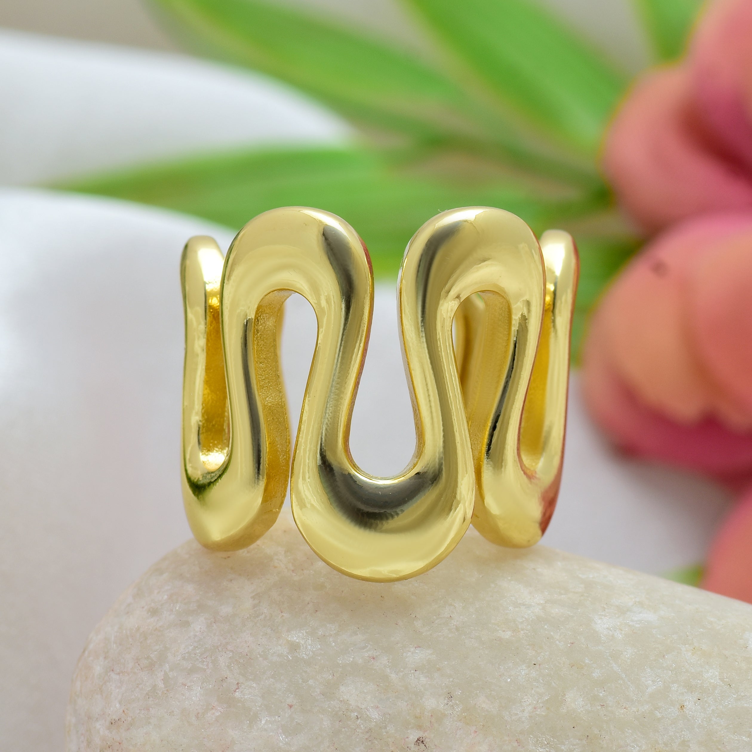 Sea Wave Ring | Anti Tarnish