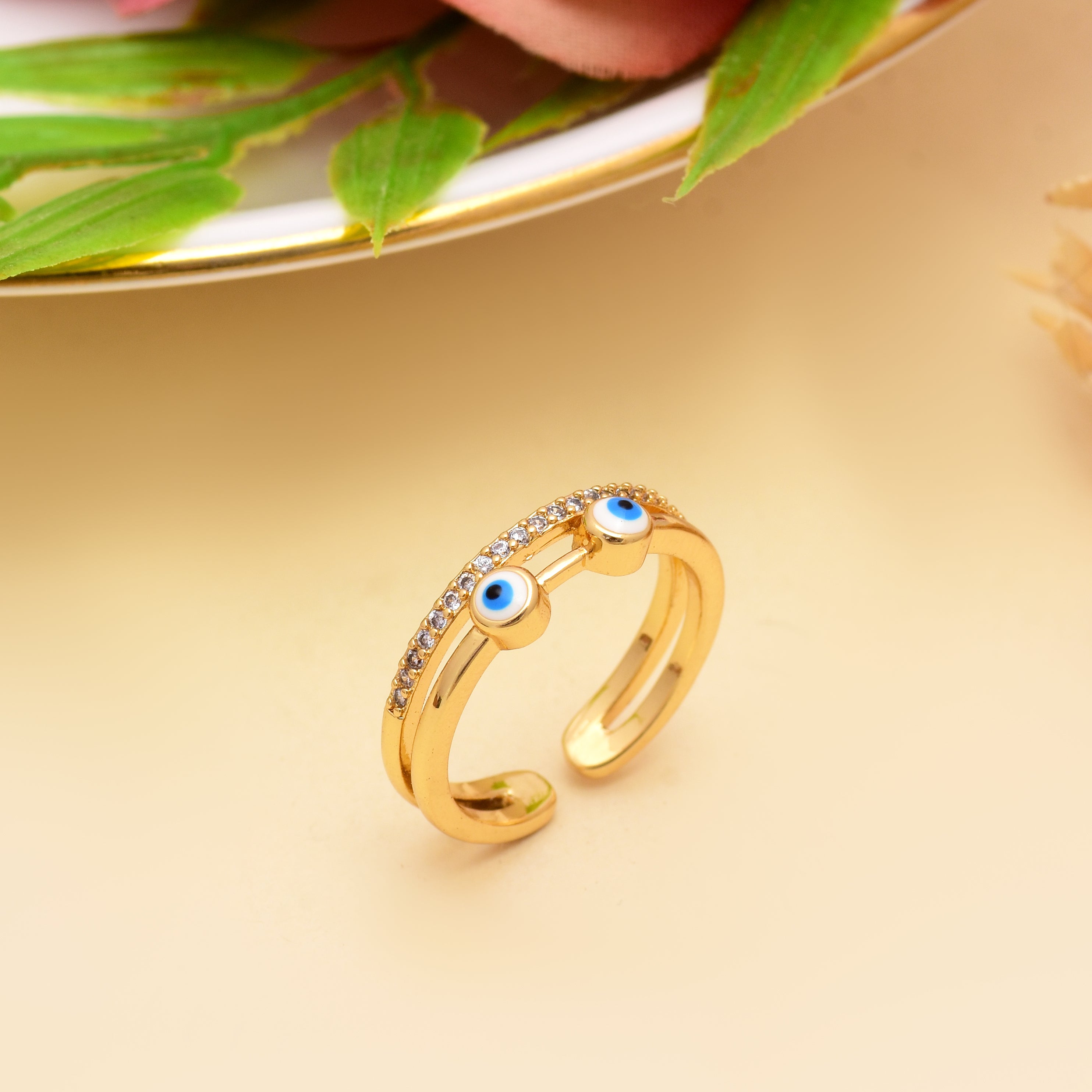 Harmony Evil Eye Ring | Anti Tarnish