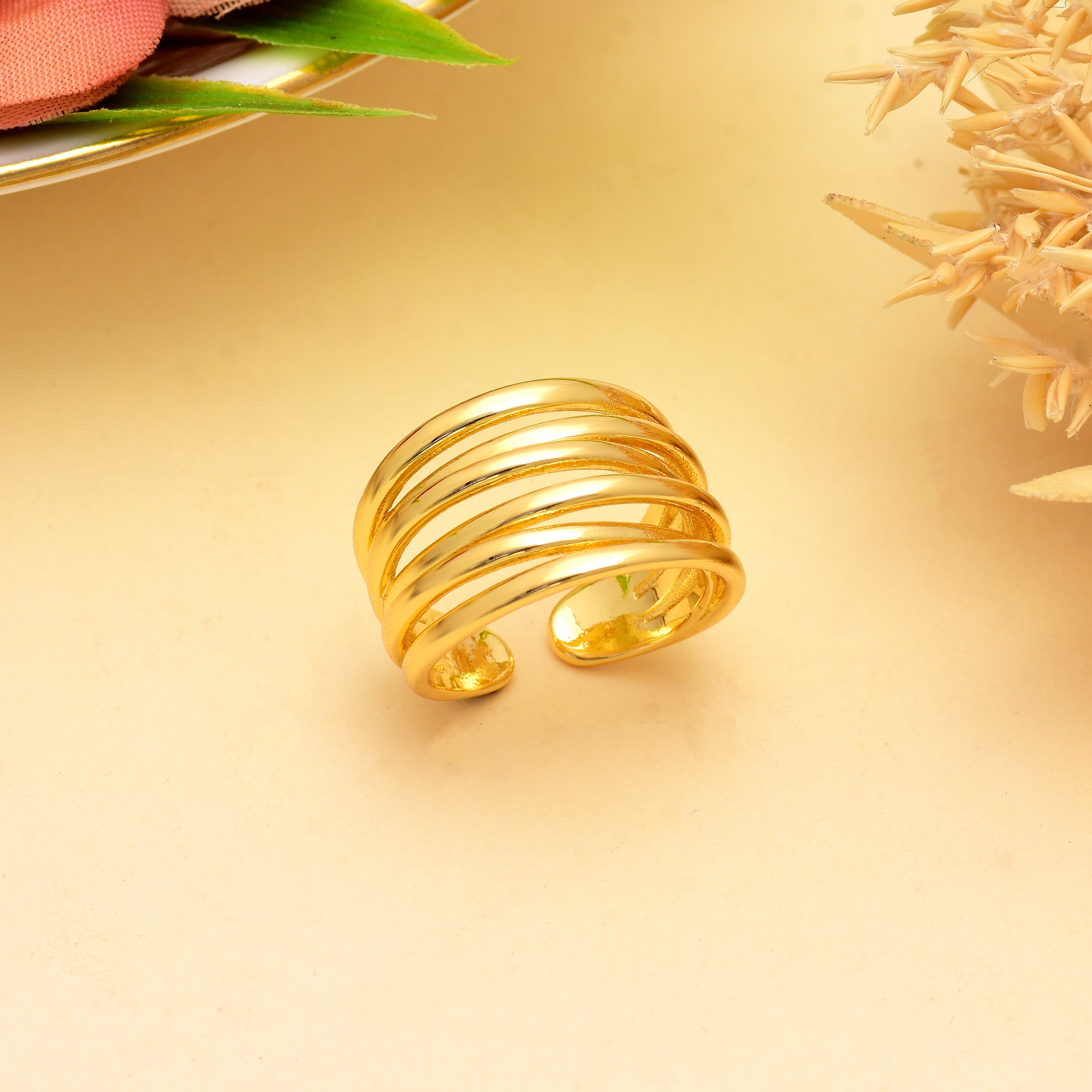 Lennon Multi Layered Ring | Anti Tarnish