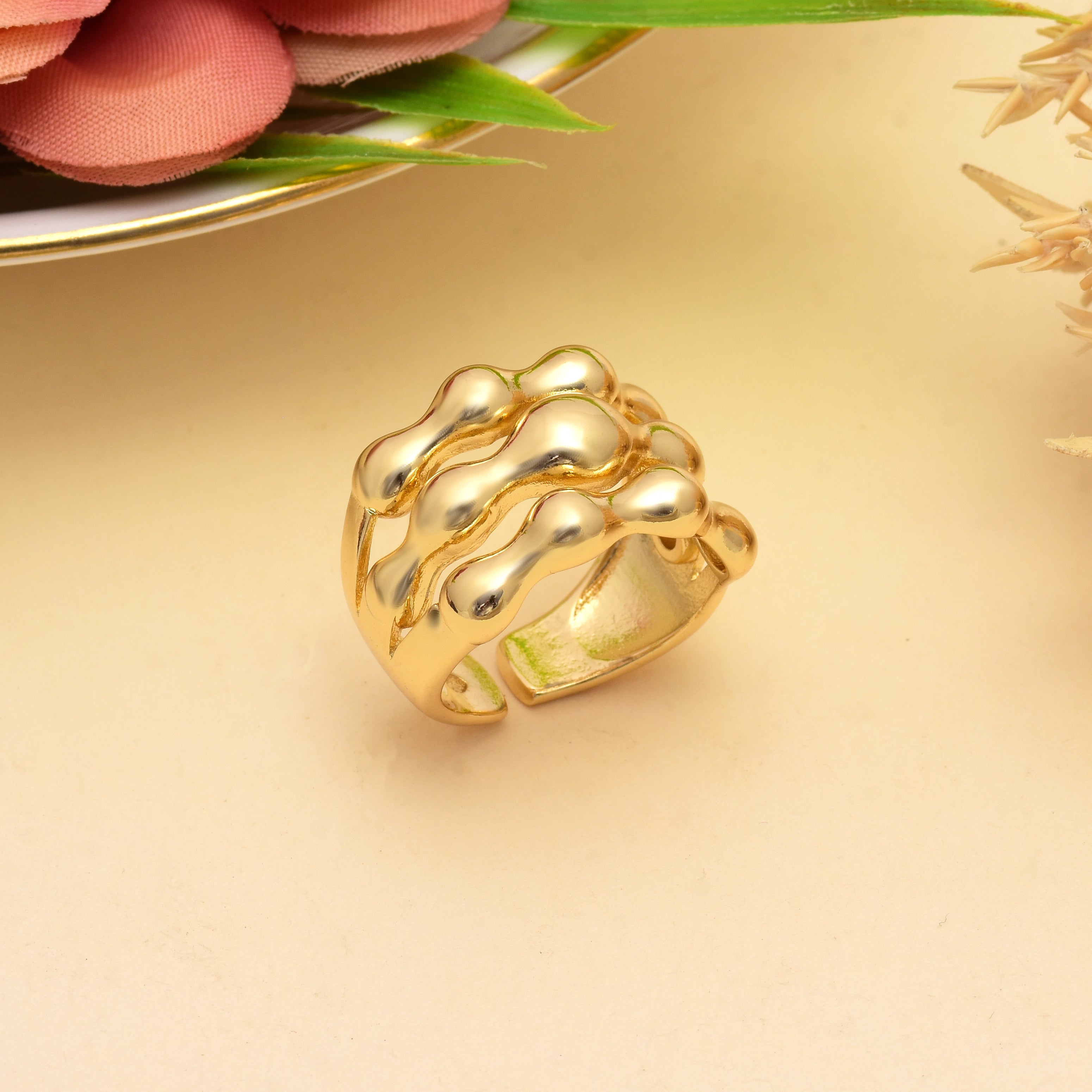 GoldRush Glam Ring | Anti Tarnish