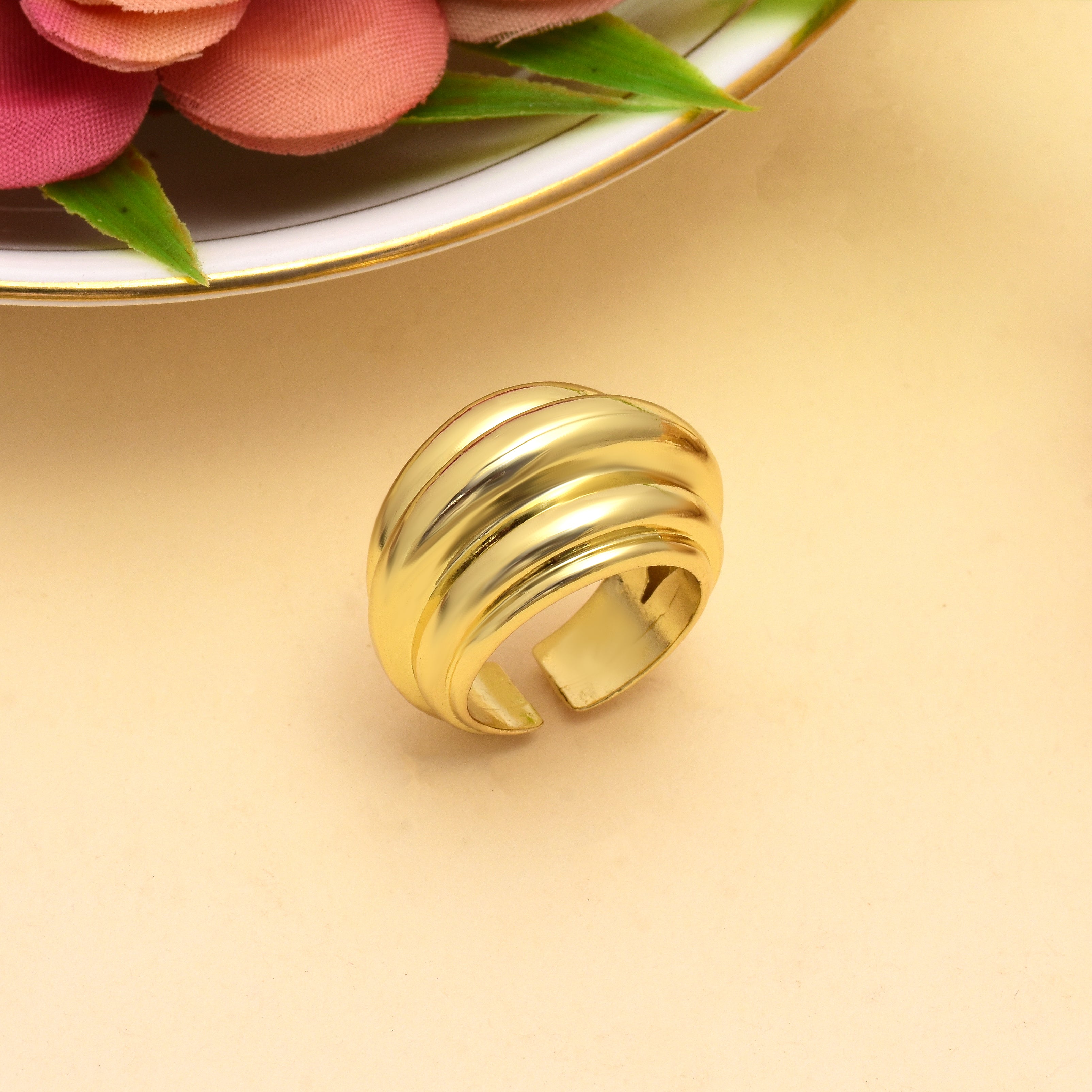 Threesome Dome Ring | Anti Tarnish