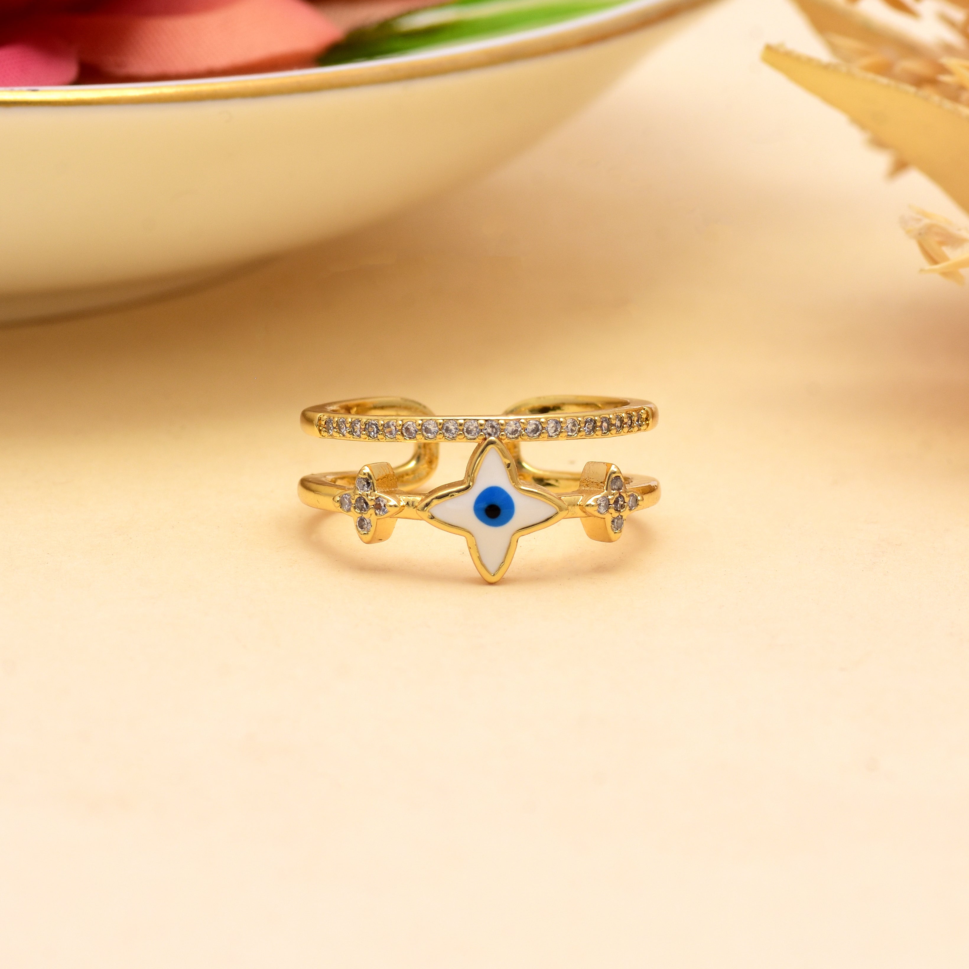 Evil Eye Ring | Anti Tarnish