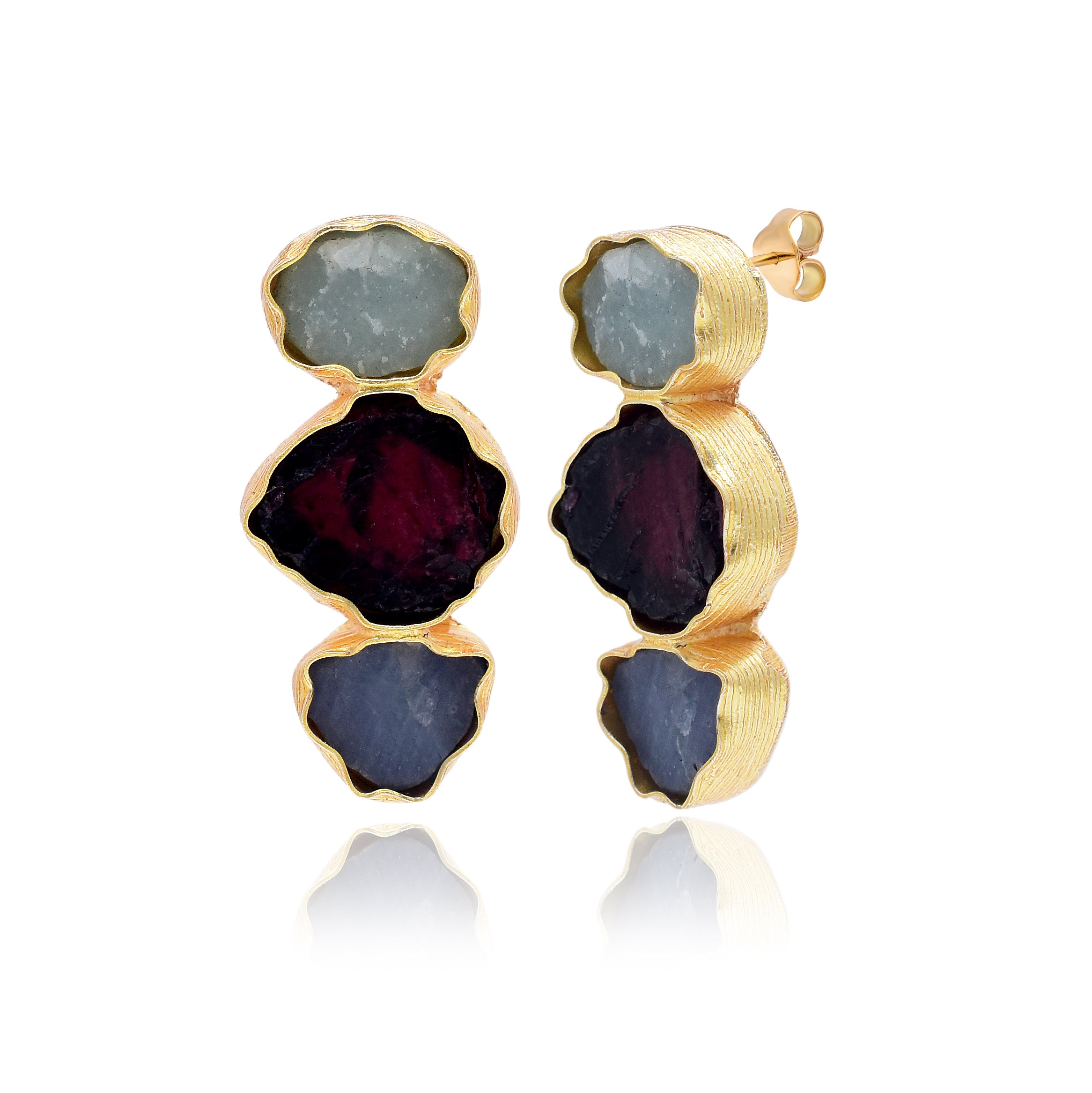 Pair up Ideal Threesome pendant set with earrings