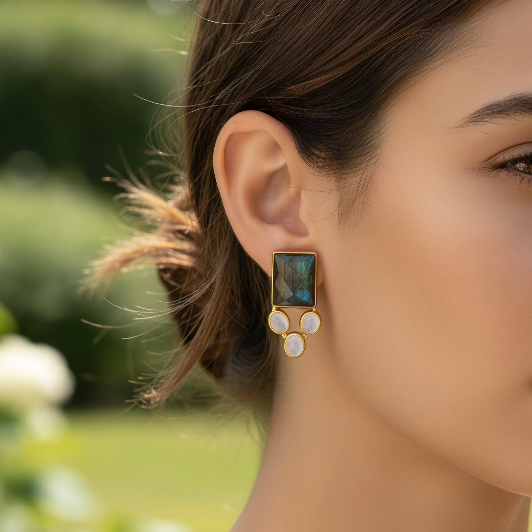 Ethereal Edge | 18 KT Gold plated earrings