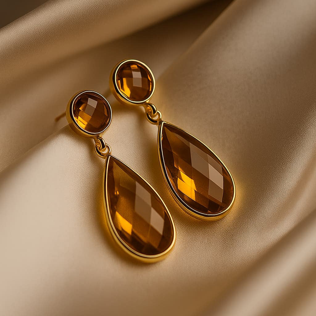Color Drop Earrings | 18 KT Gold Plated