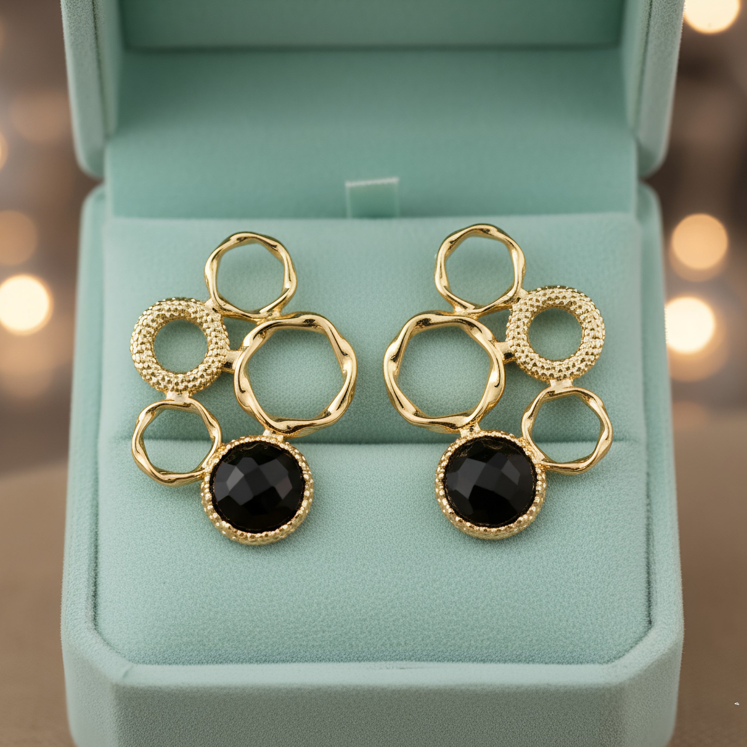 Golden Orbit | 18 KT Gold plated earrings