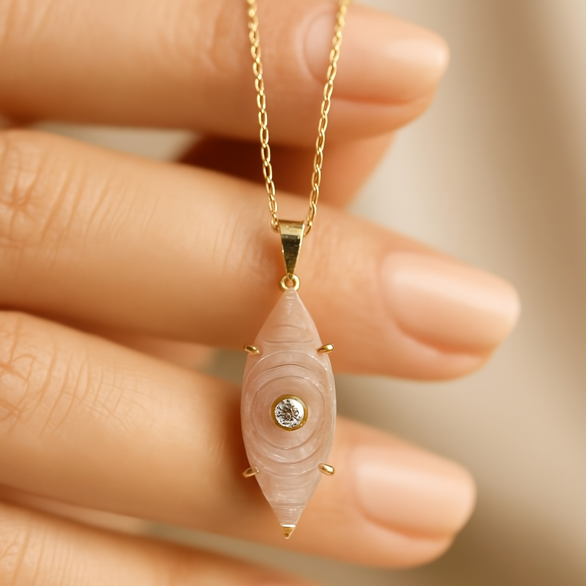 Ethereal Eye | 18KT Gold plated pendant