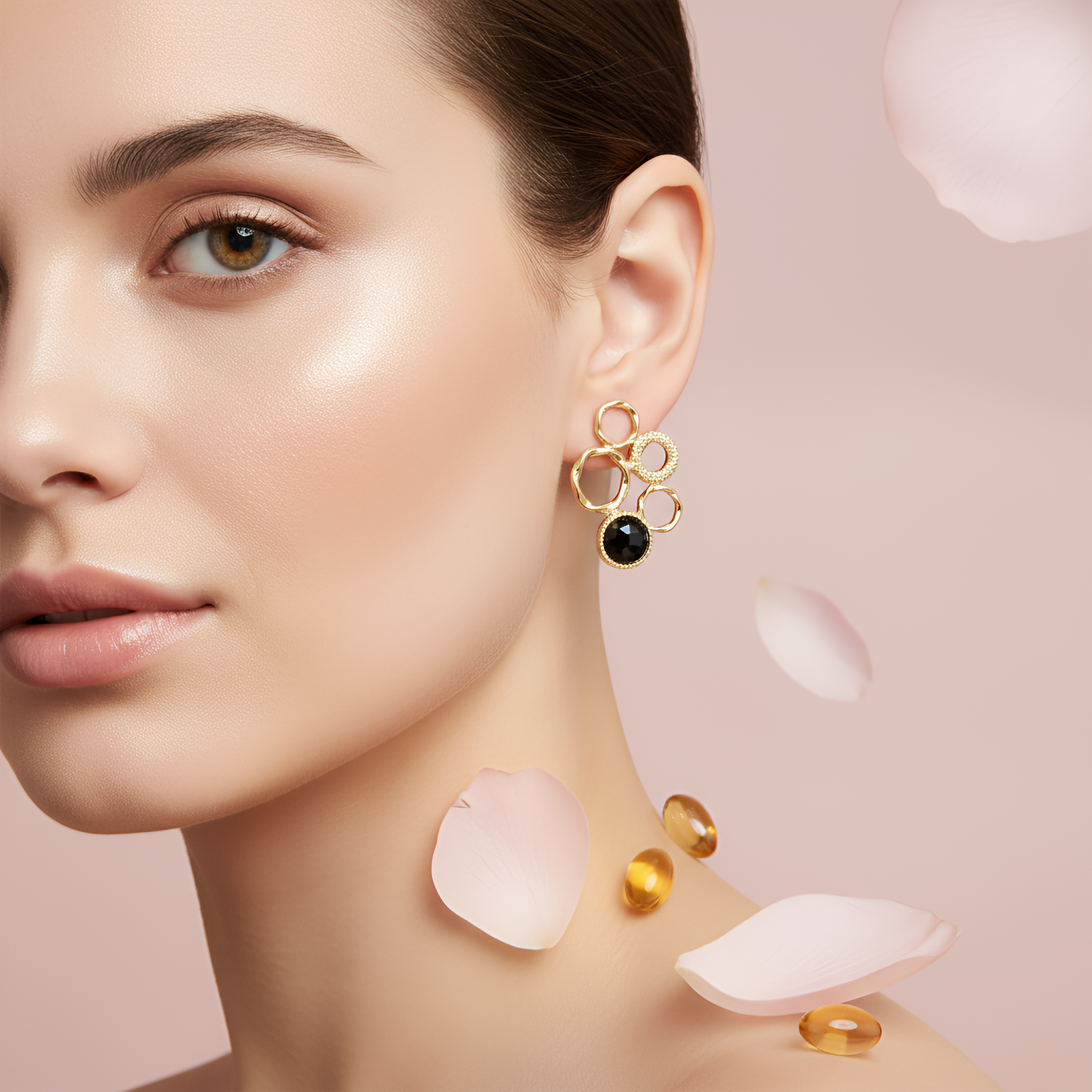 Golden Orbit | 18 KT Gold plated earrings