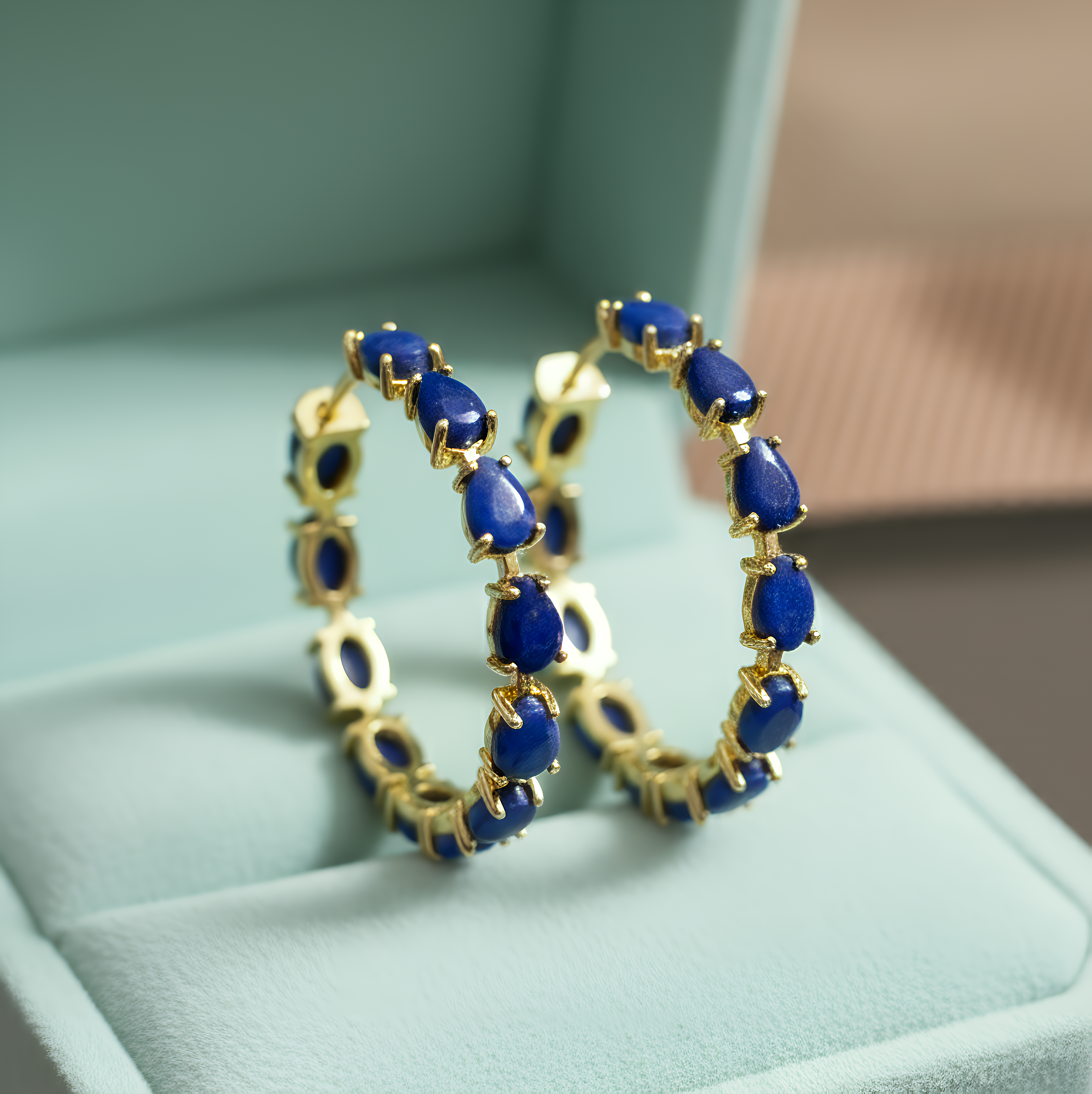 Bold & Gold | 18KT Gold plated hoop earrings