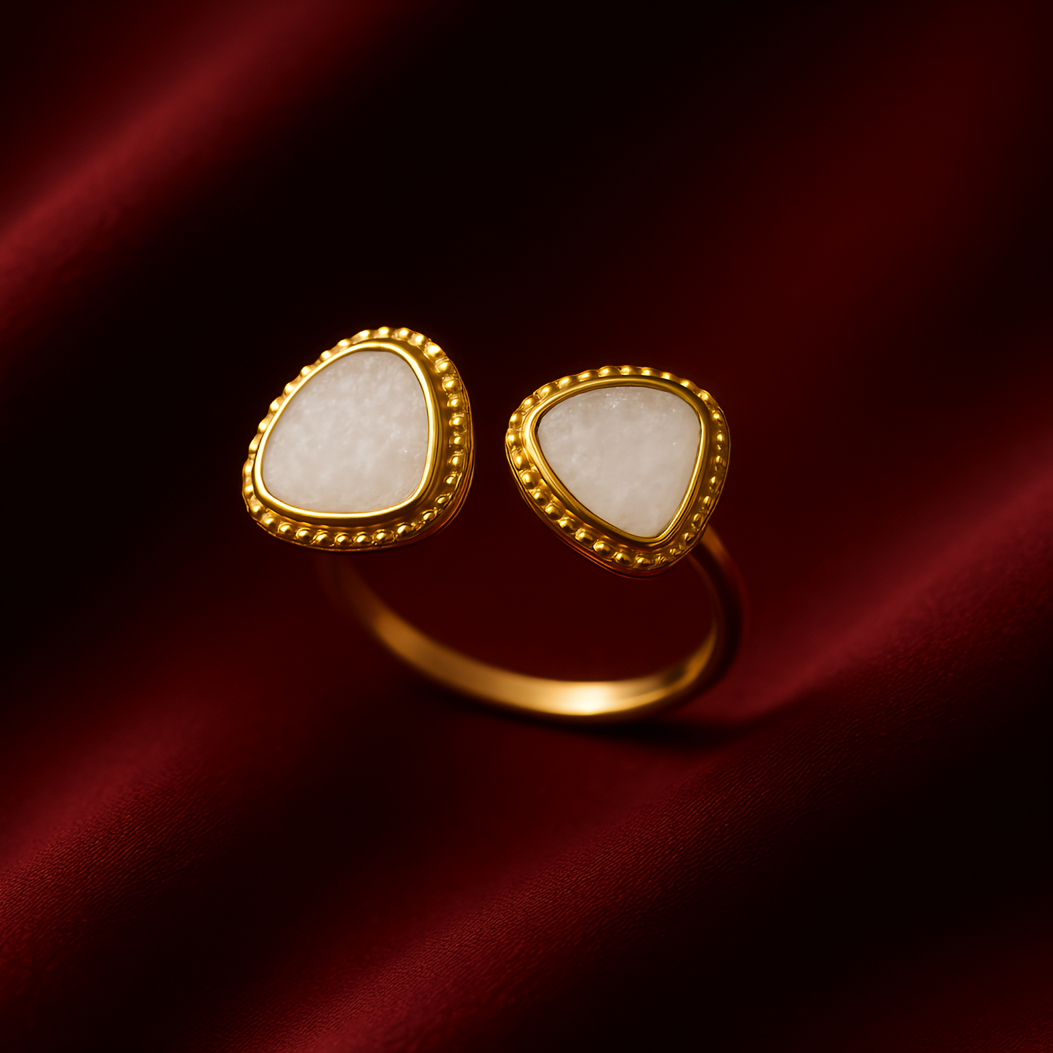 Twin Shine | 18 KT Gold plated ring