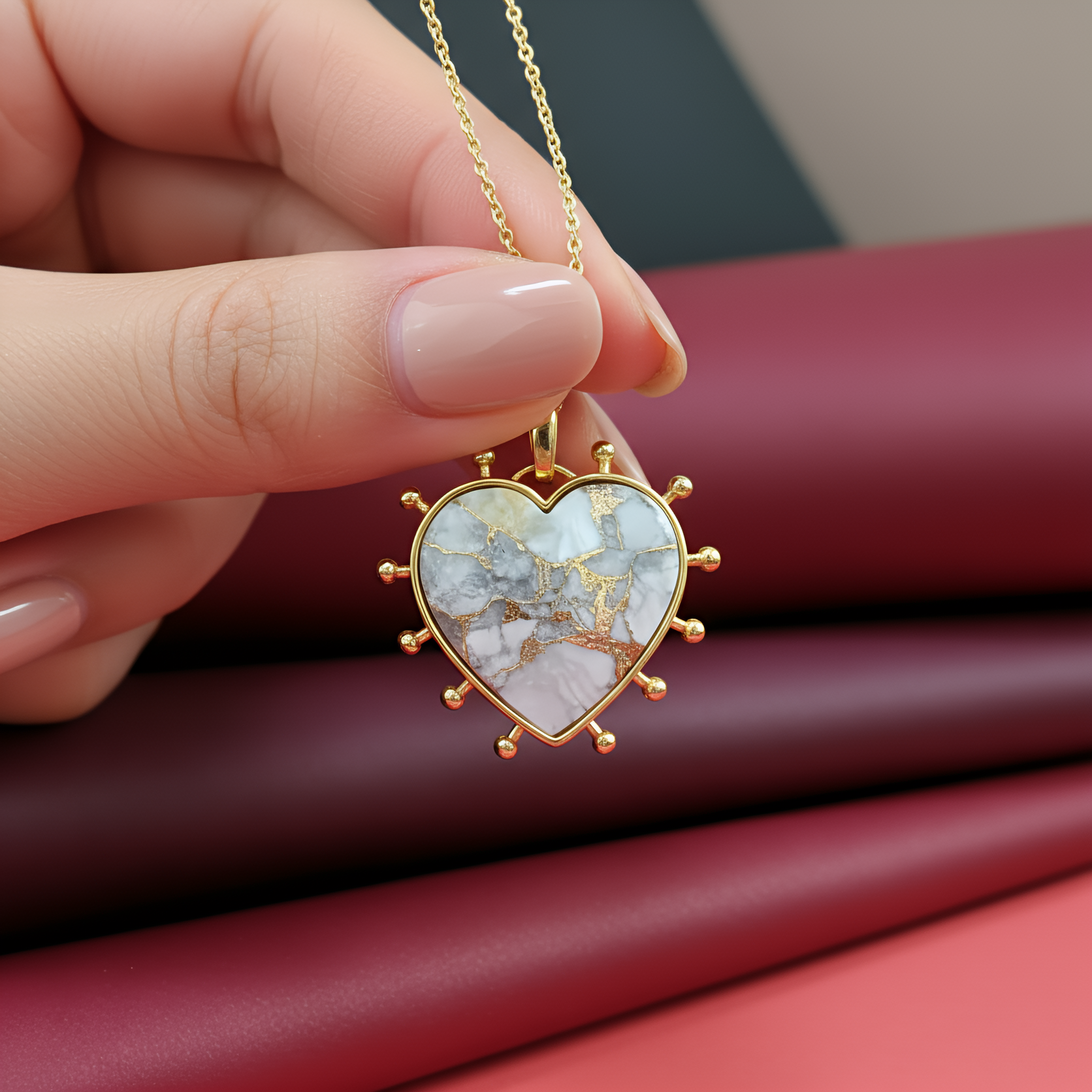 Heart of Gold | 18 KT Gold plated pendant with chain
