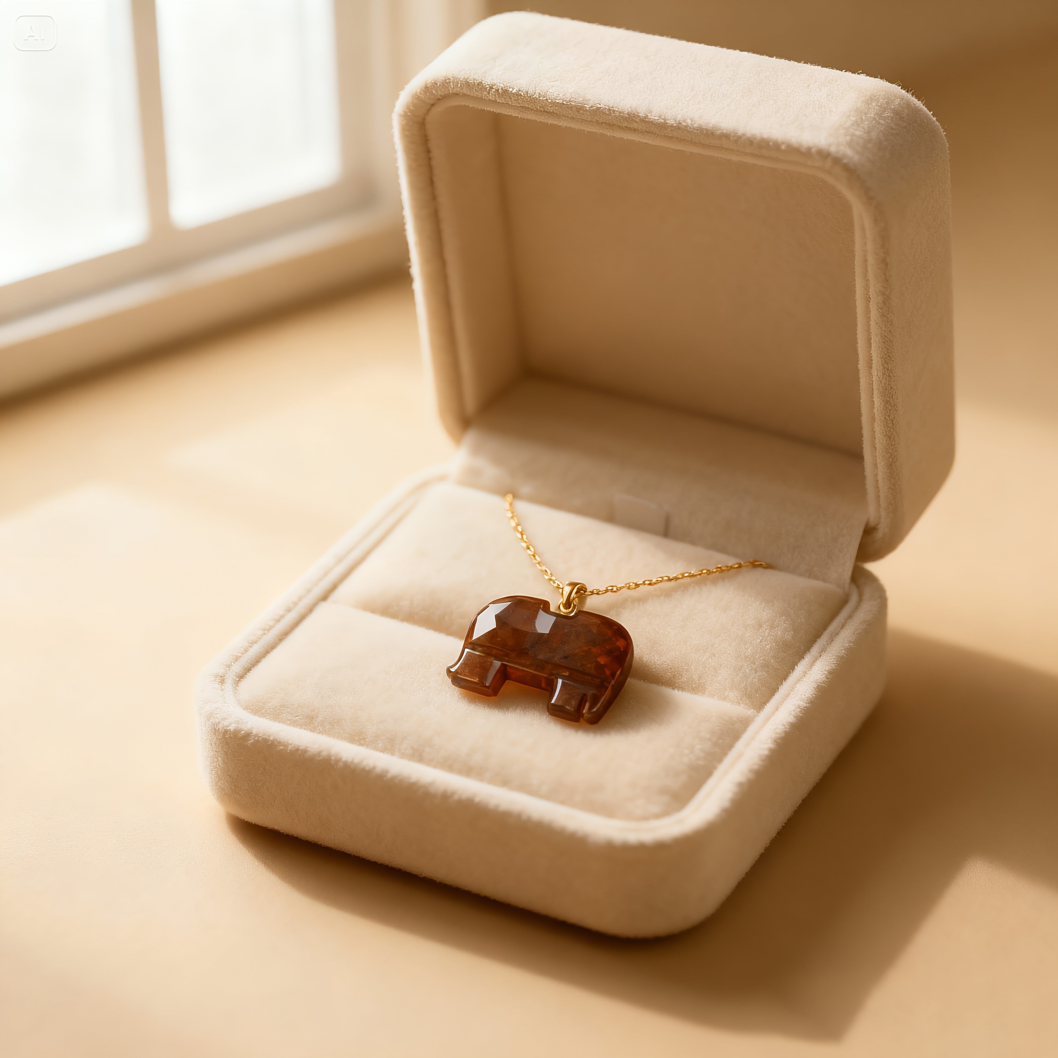 Earthbound Elegance | 18 KT Gold plated pendant