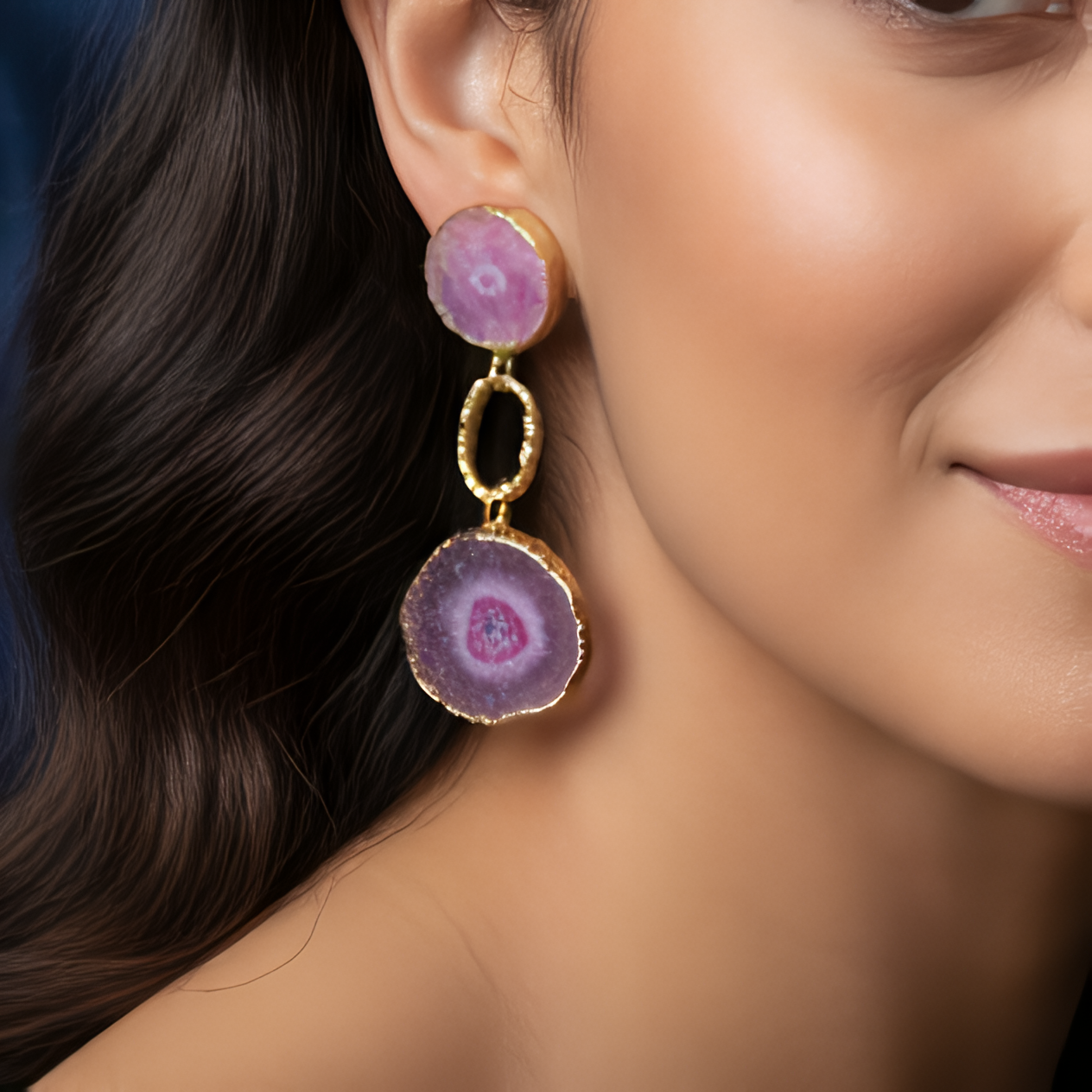 Glimmering Radiance | 18 KT Gold plated earrings