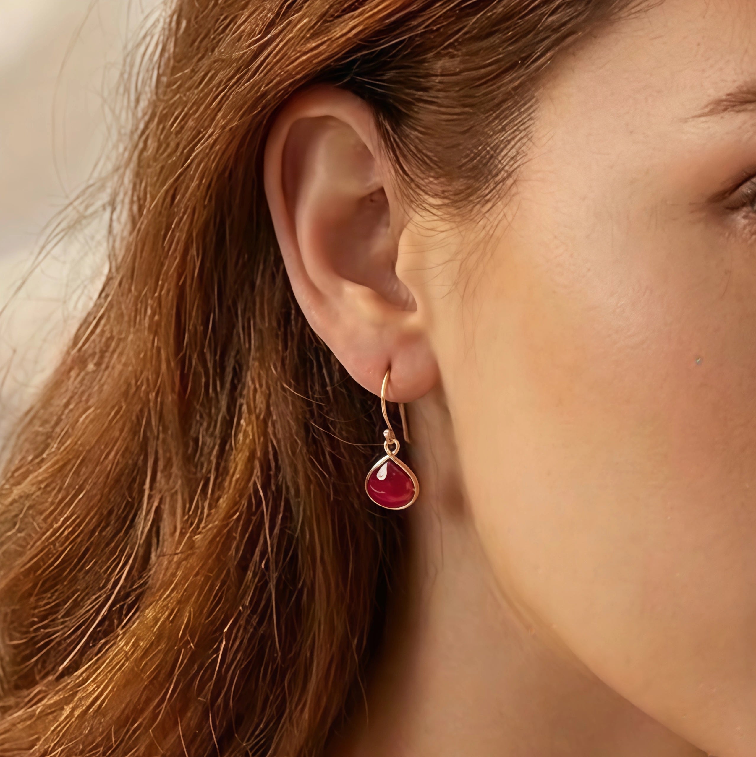 Midnight Bloom | 18 KT Gold Plated Drop Earrings