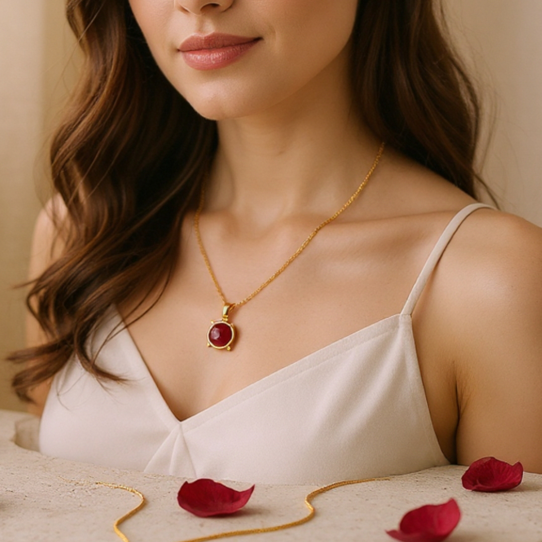 Scarlet Luxe | 18KT Gold plated pendant with chain