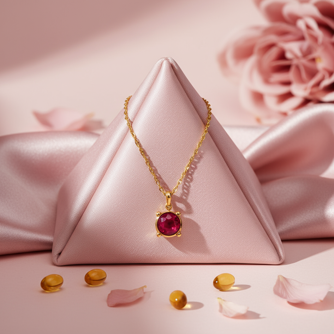 Scarlet Luxe | 18KT Gold plated pendant with chain