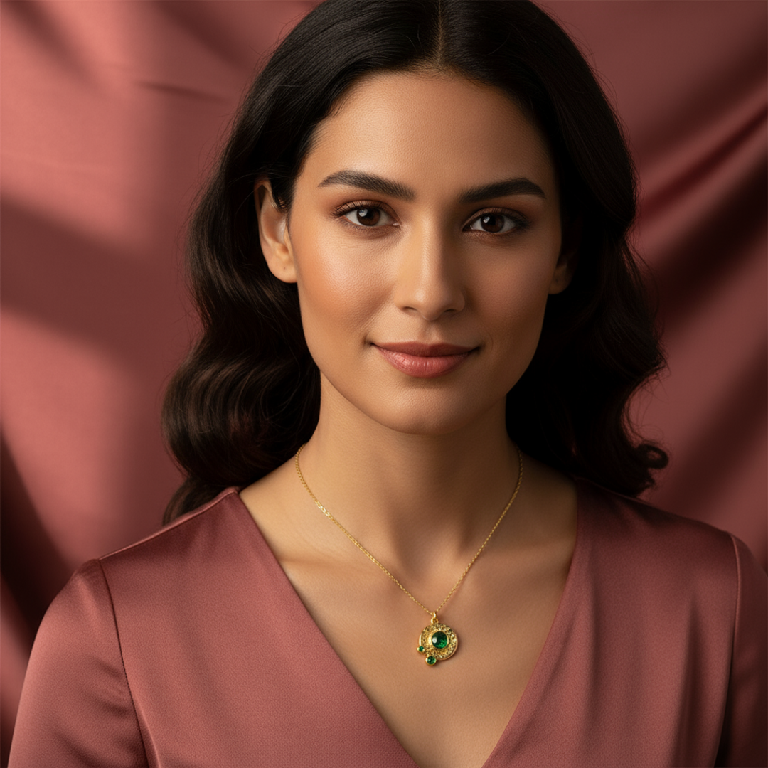 Luxe in Layers | 18KT Gold plated pendant with chain