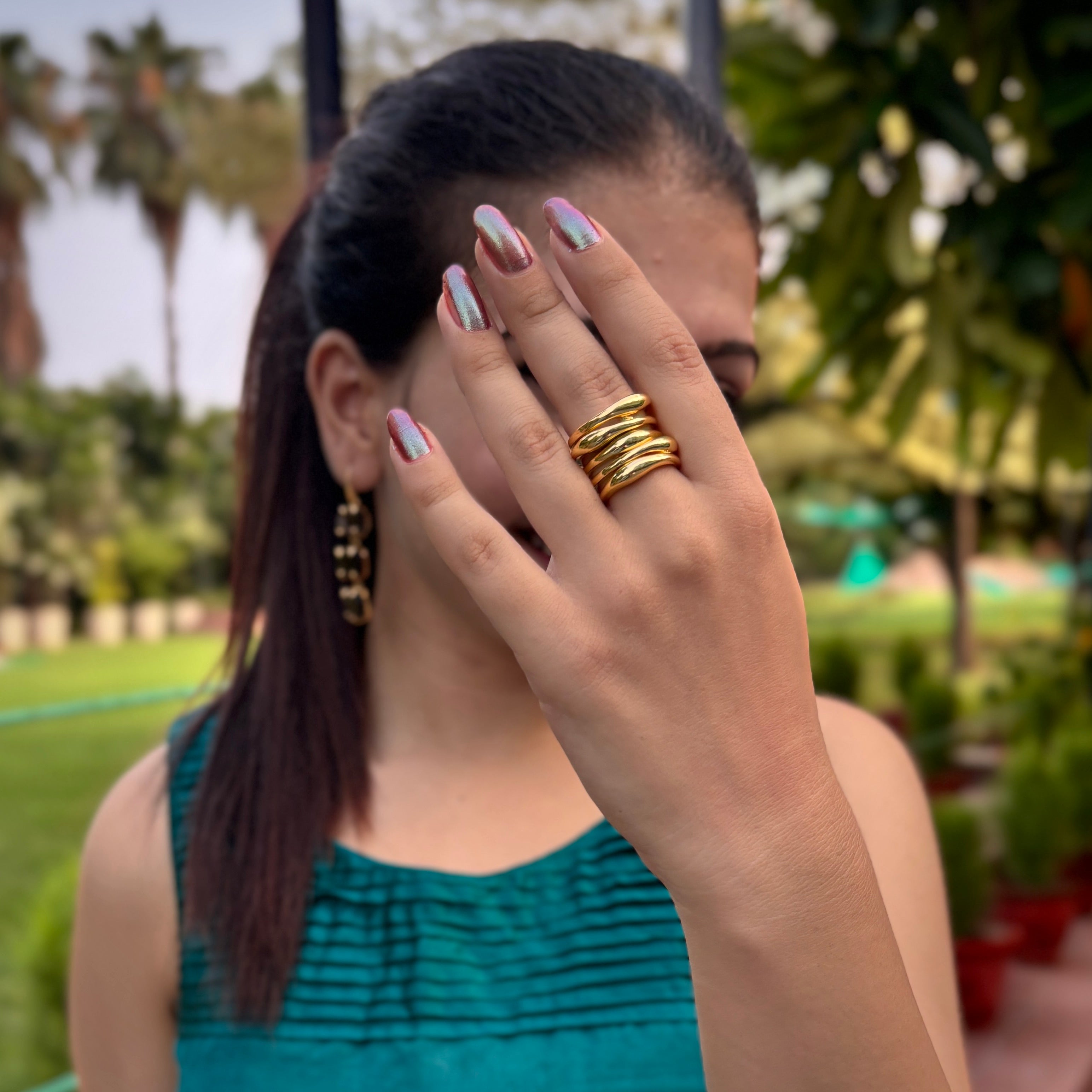 Lennon Multi Layered Ring | Anti Tarnish