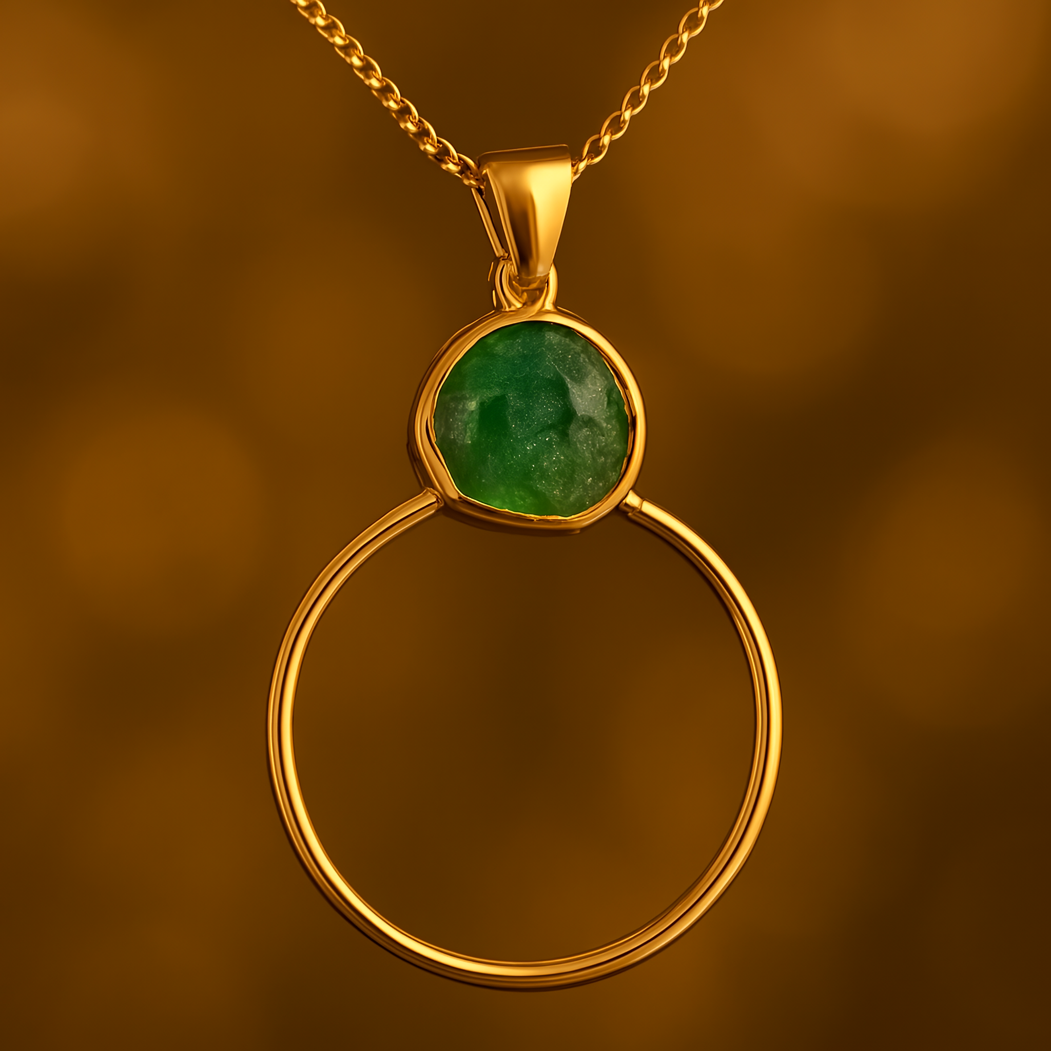 Circle of Grace | 18KT Gold plated pendant with chain