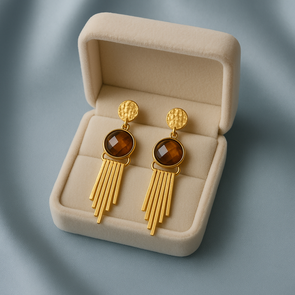 Spark Fringe | 18 KT Gold plated earrings