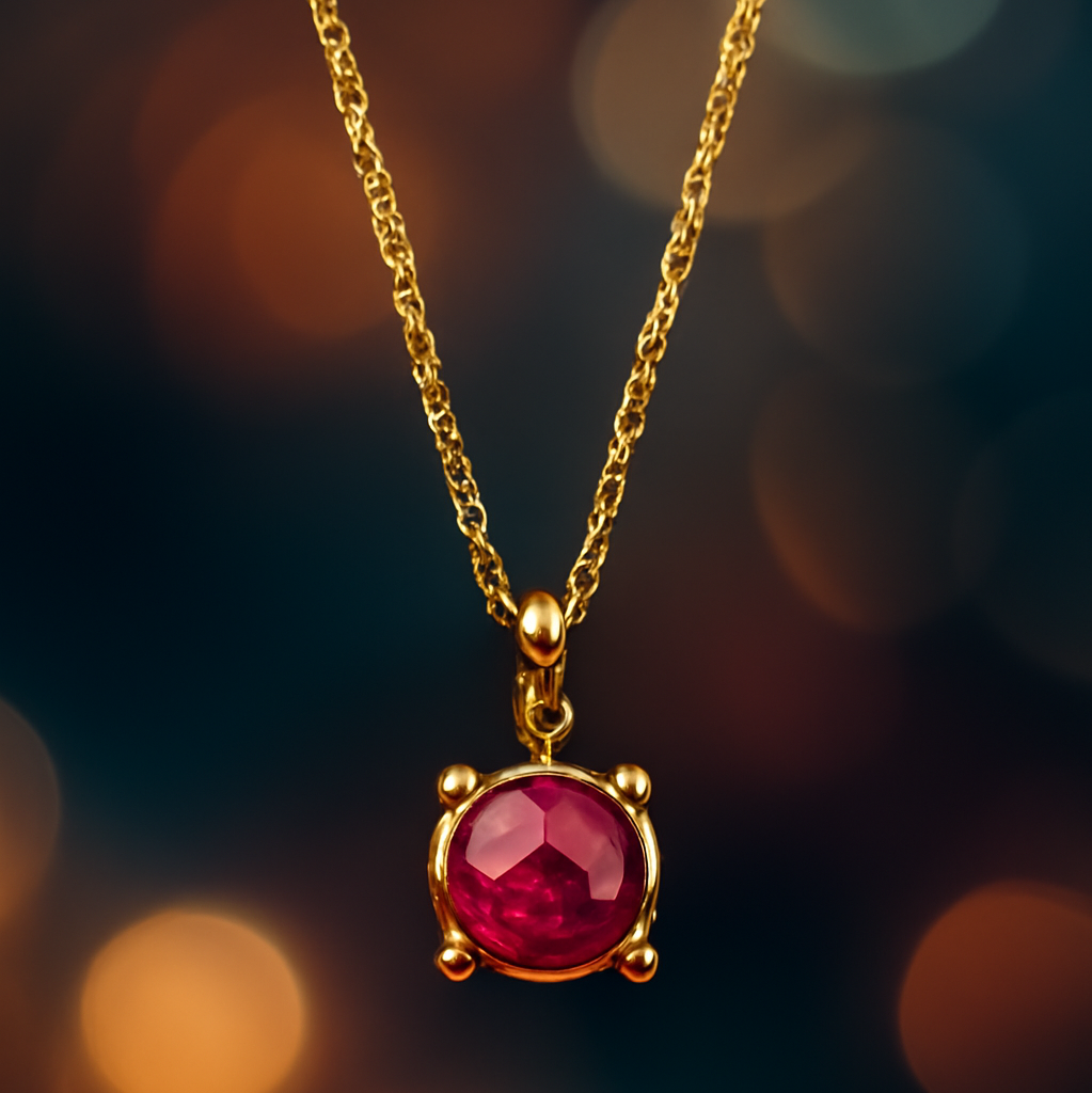 Scarlet Luxe | 18KT Gold plated pendant with chain
