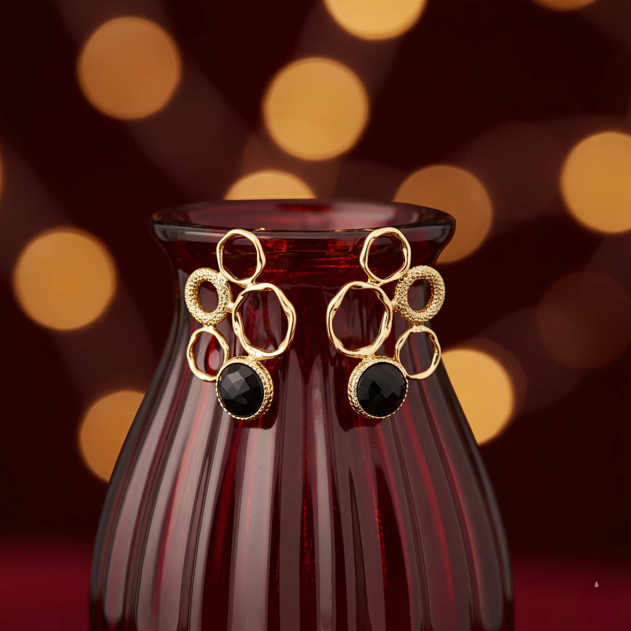 Golden Orbit | 18 KT Gold plated earrings