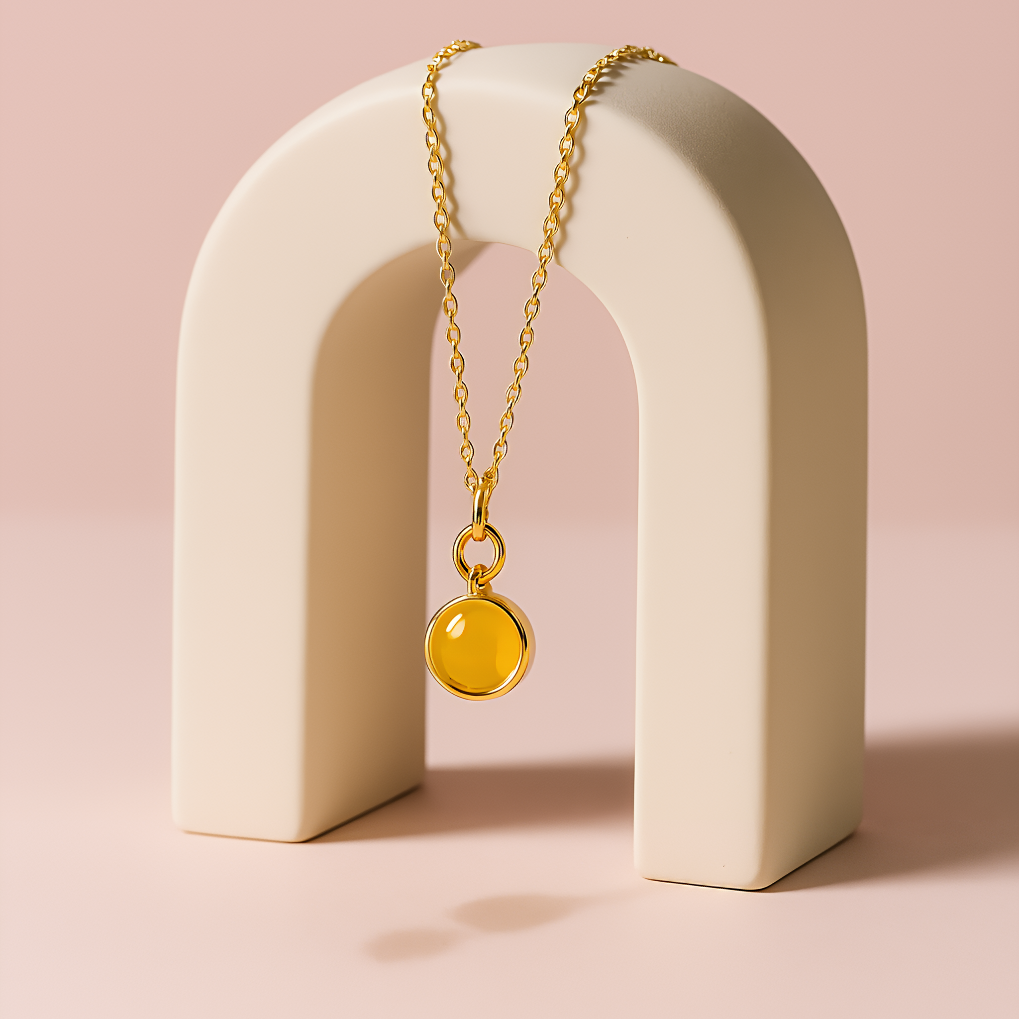 Mini Sun | 18 KT Gold plated pendant with chain