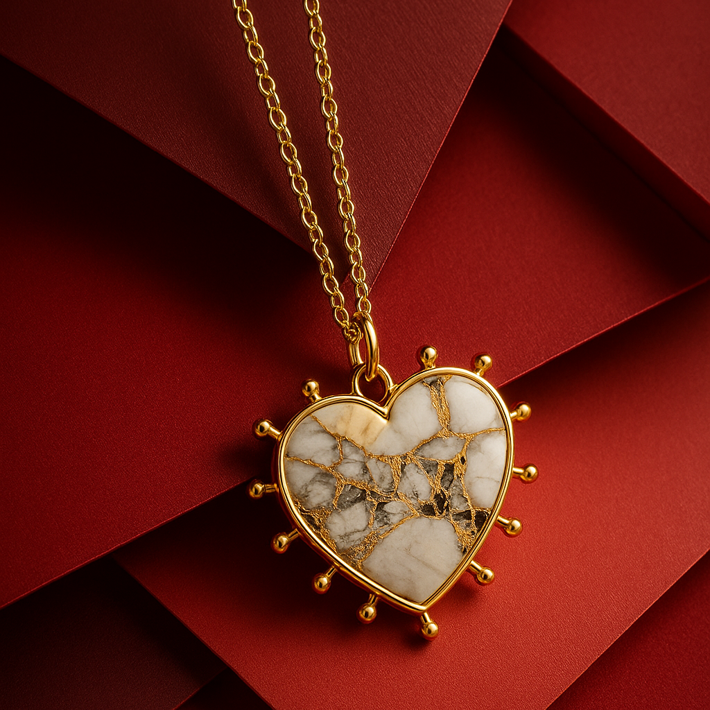 Heart of Gold | 18 KT Gold plated pendant with chain