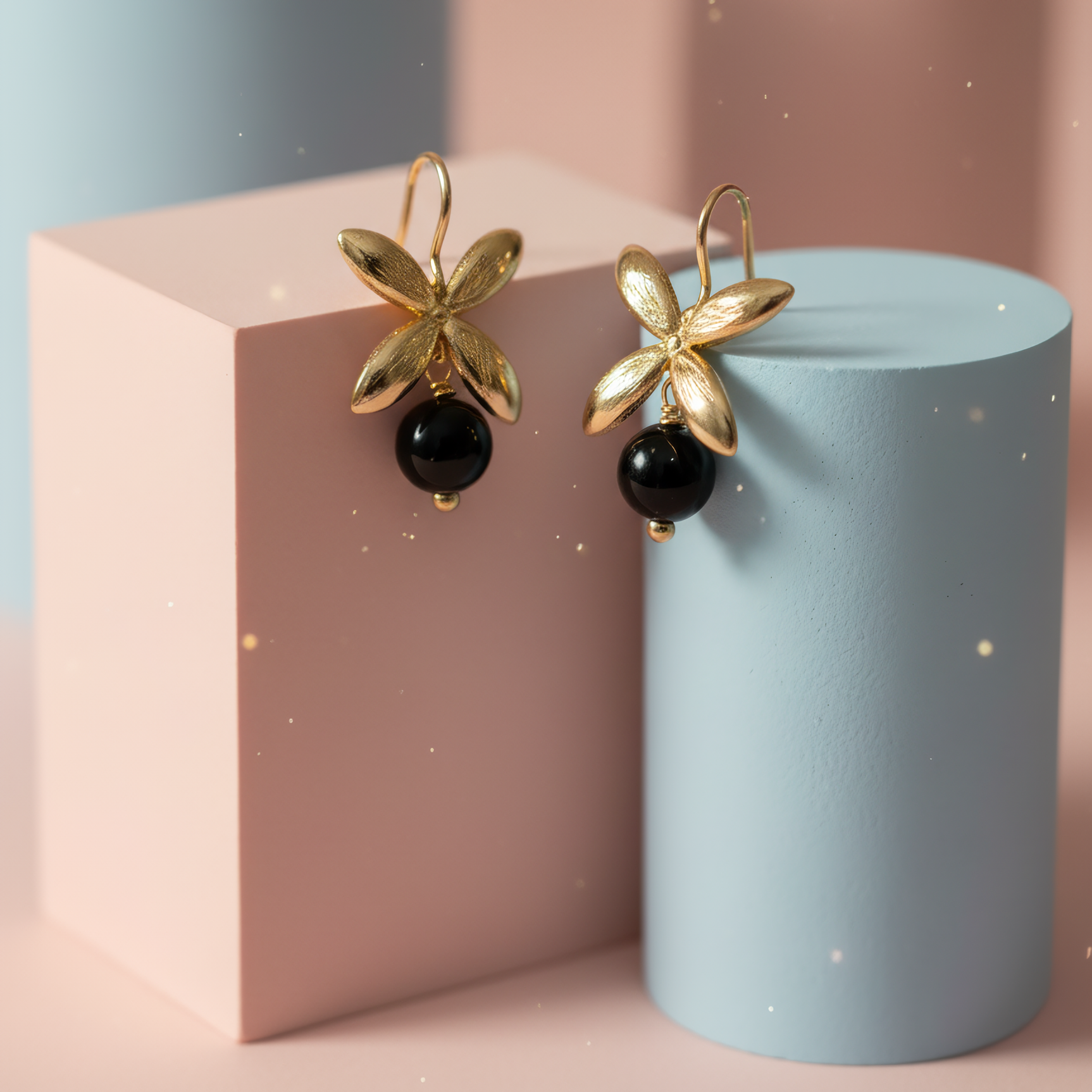 Elegant Bloom Drop | 18 KT Gold plated earrings