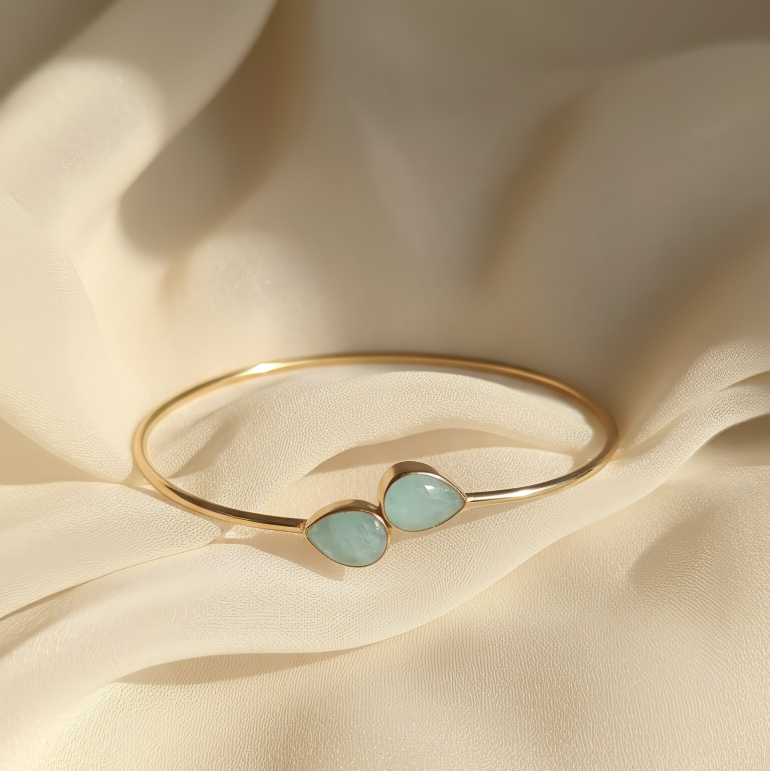 Effortless Grace Adjustable | 18 KT Gold plated bangle