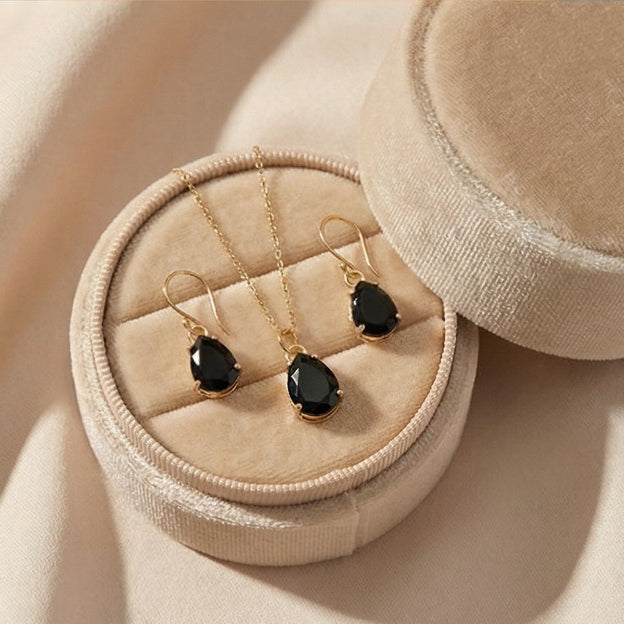 Timeless Elegance | 18 KT Gold Plated Pendant Set