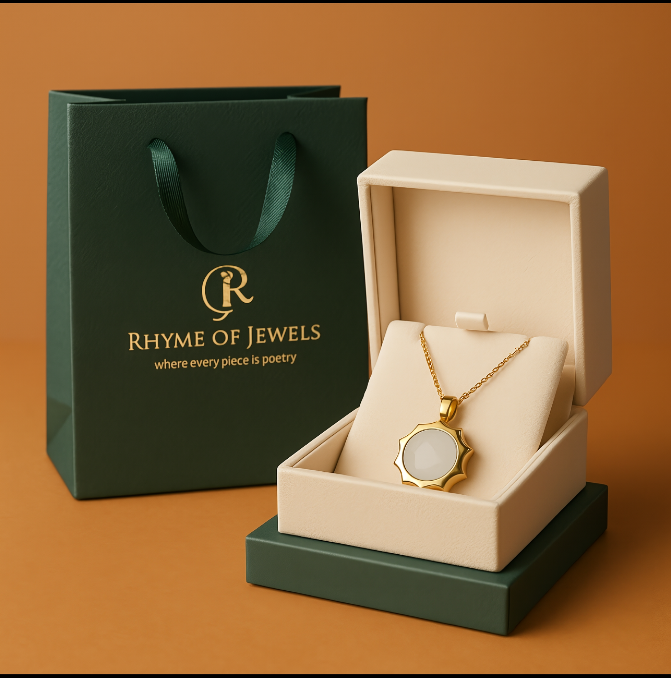 Stellar Hue | 18 KT Gold plated pendant