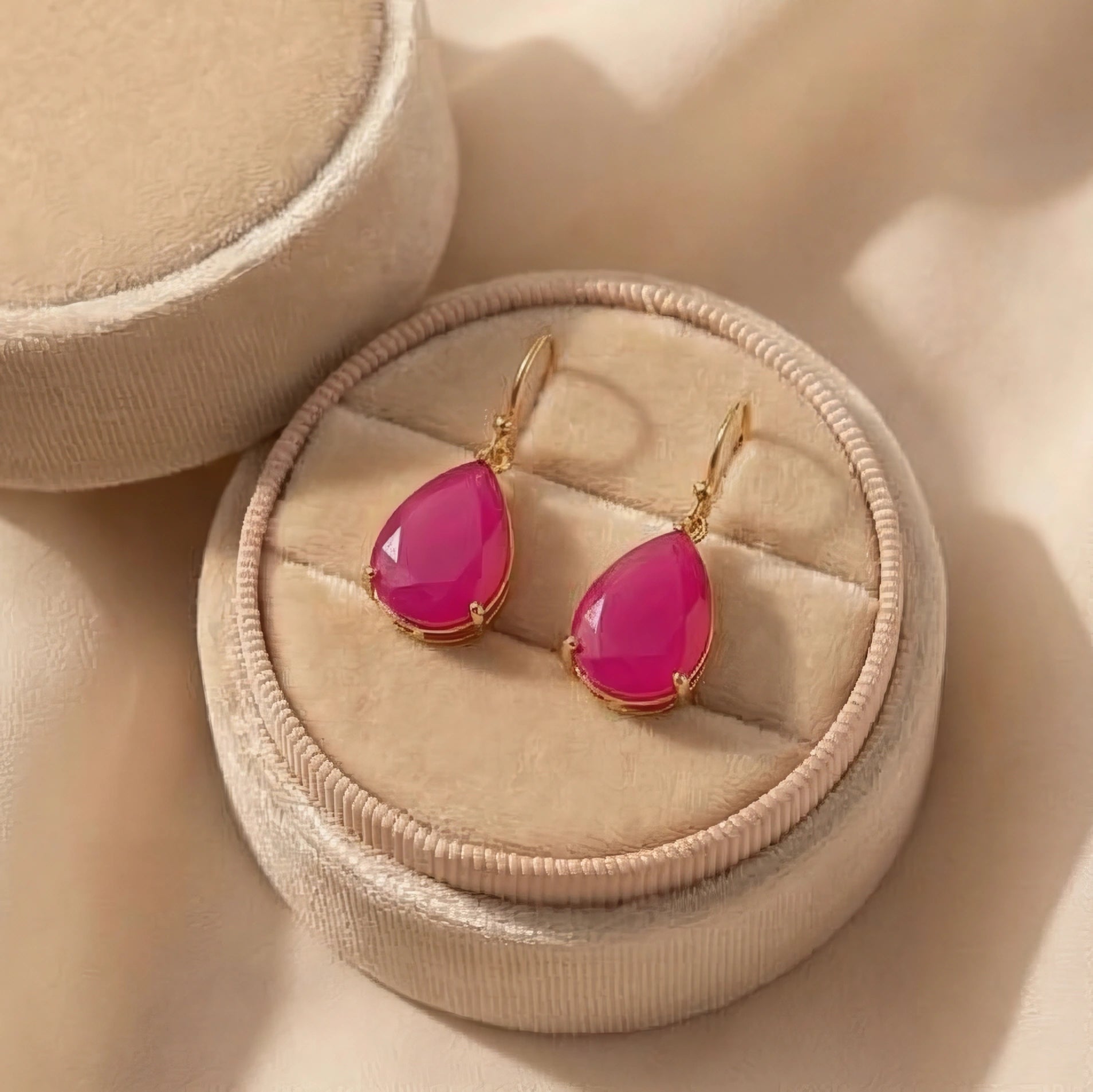 Blush Radiance Drop | 18 KT Gold Plated Earrings