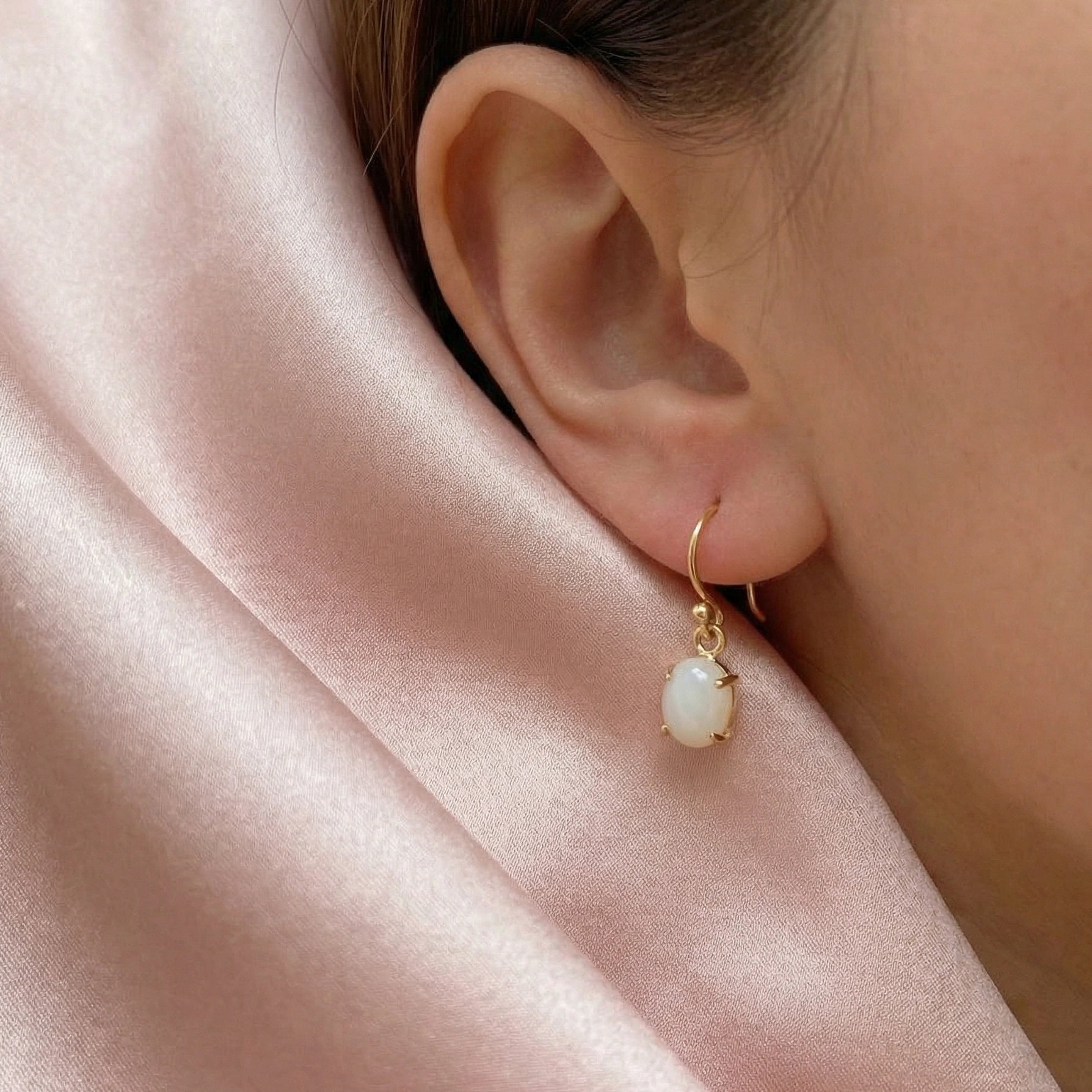 Ethereal Glow | 18 KT Gold Plated Drop Earrings
