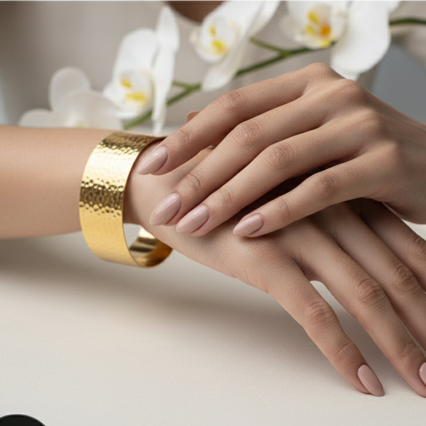 Golden Glow Cuff | 18 KT Gold plated bracelet