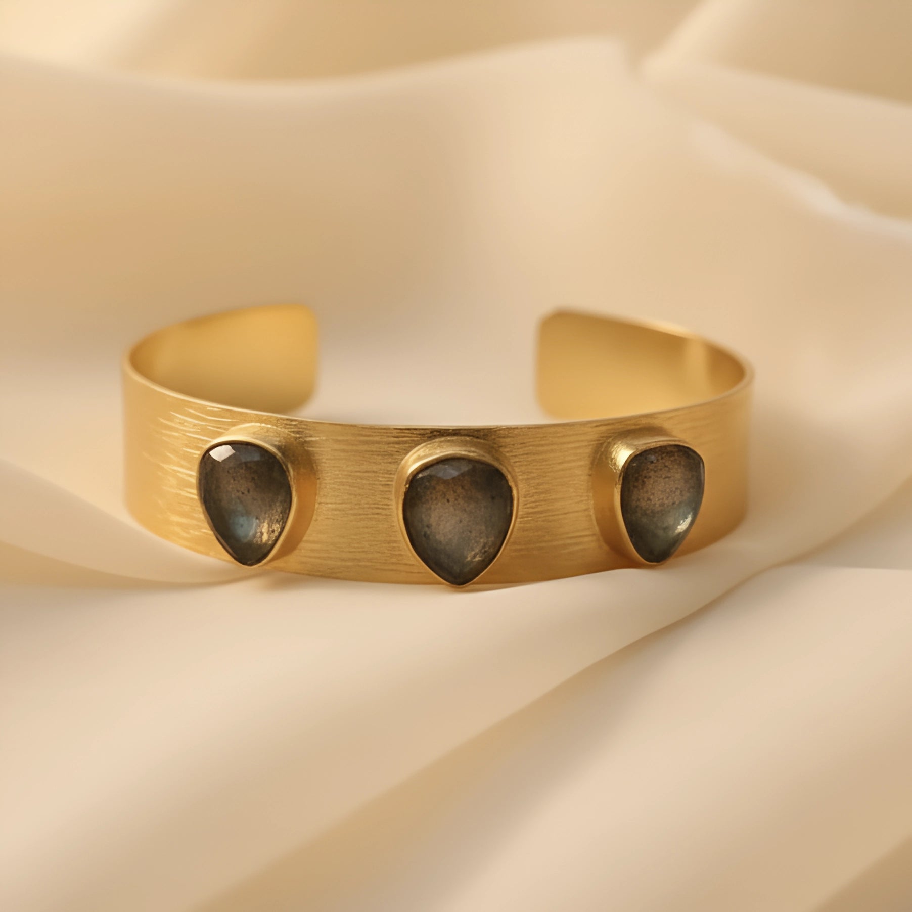 Artisan Gold Cuff | 18 KT Gold Plated Bracelet