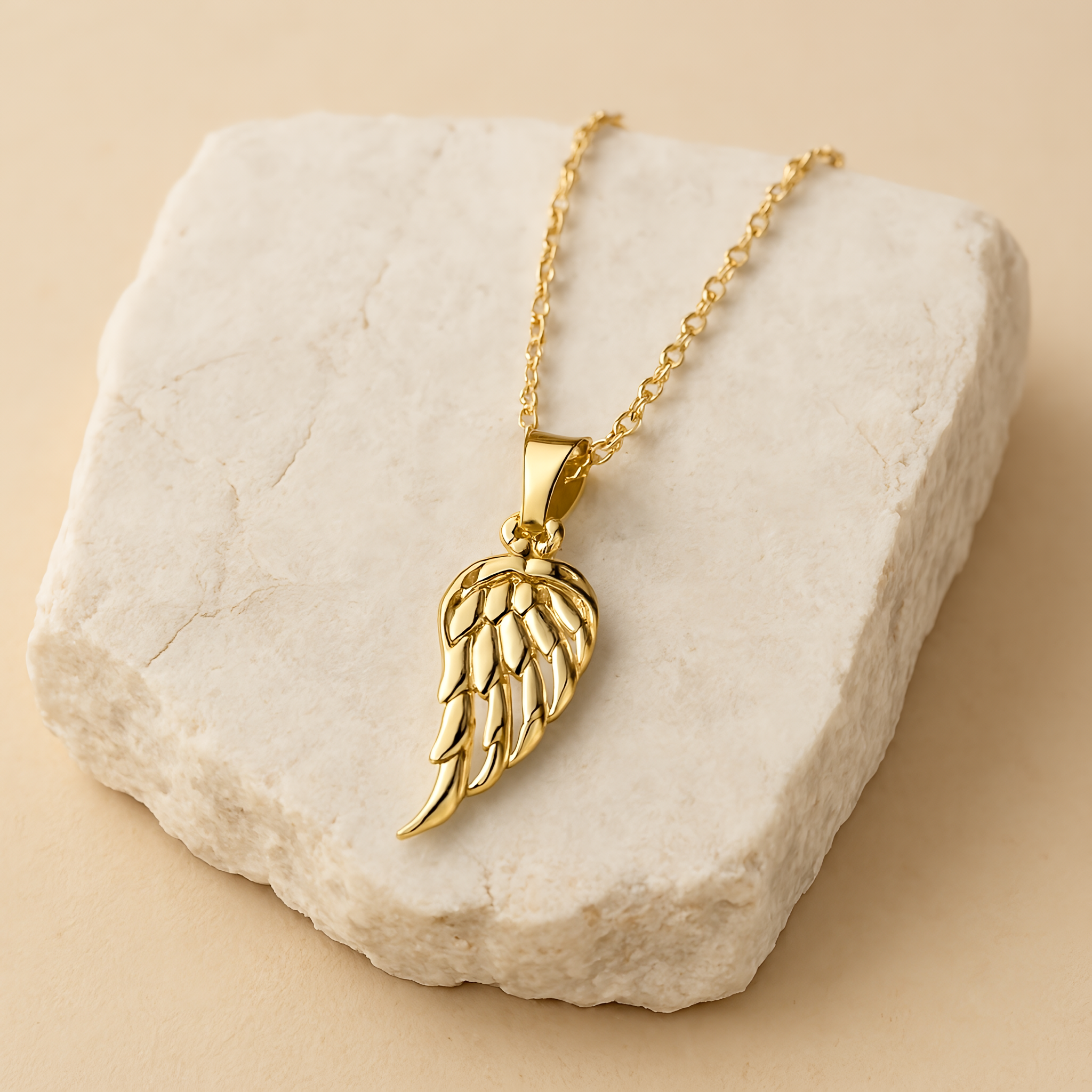 Angel Wing | 18 KT Gold plated pendant with chain